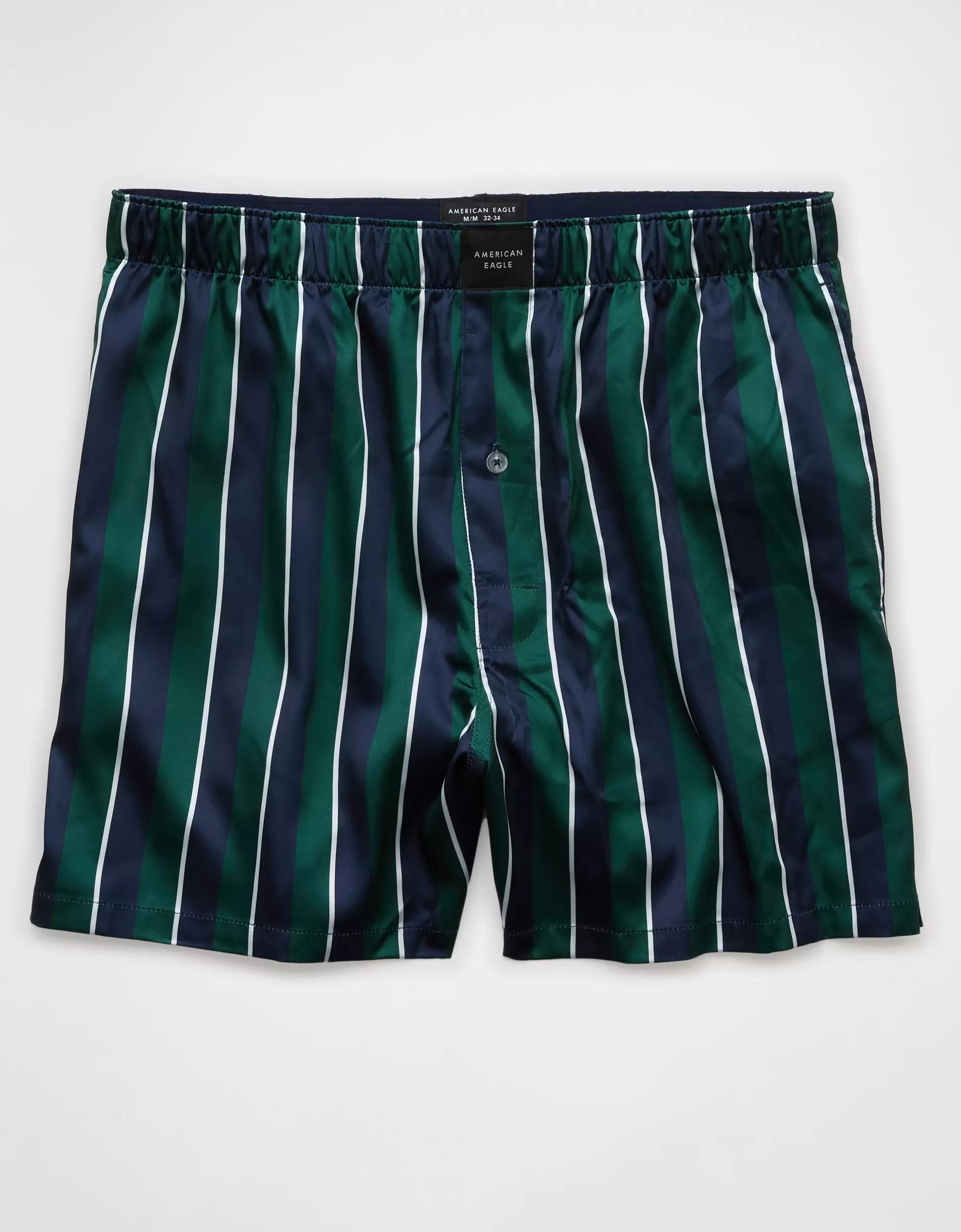 AEO Men's Elephant Tapestry Satin Pocket Boxer Short Product Image