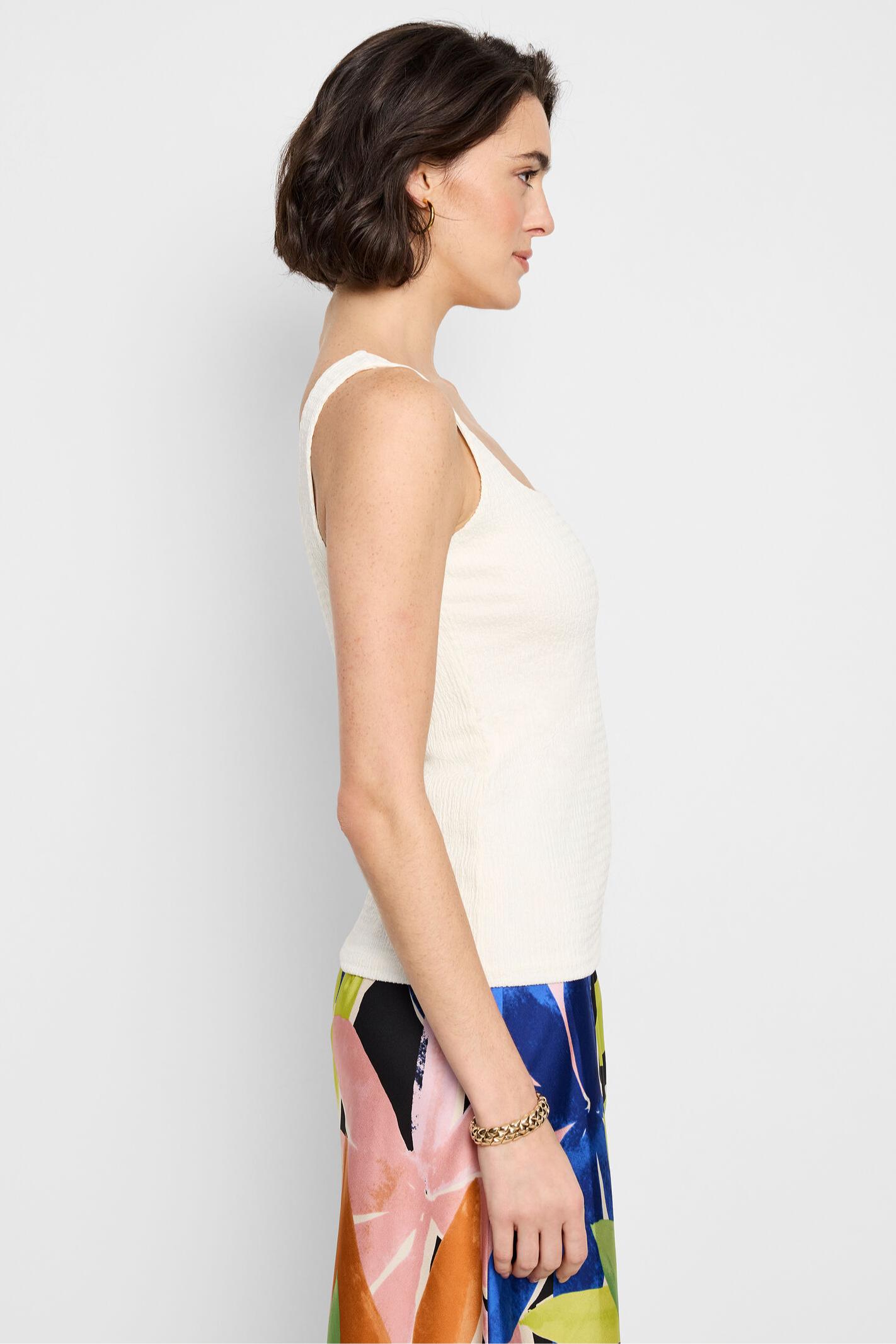 Bubble Knit Tank- Classic Cream Product Image