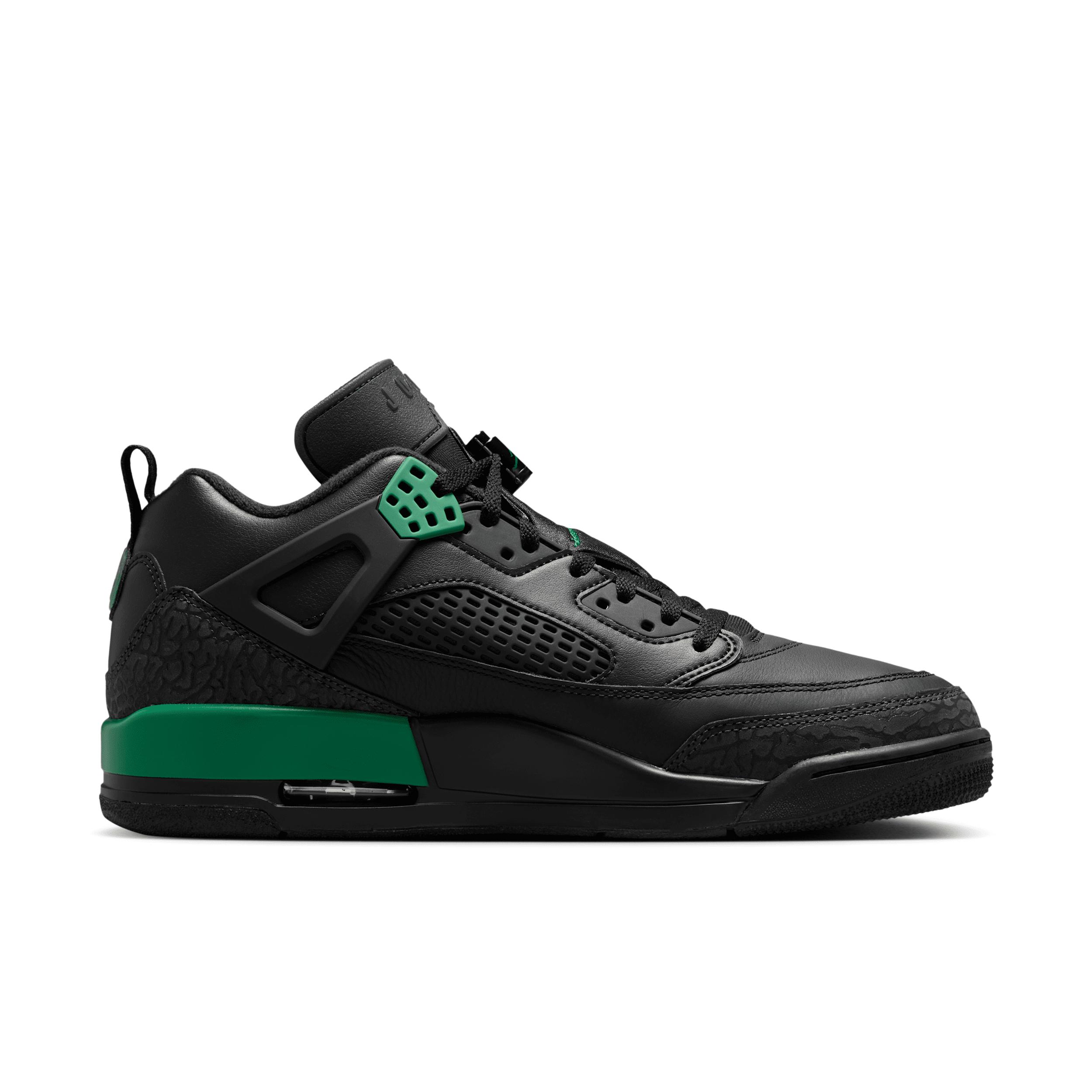 Jordan Mens Jordan Spizike Low - Mens Basketball Shoes Black/Classic Green/Varsity Red Product Image