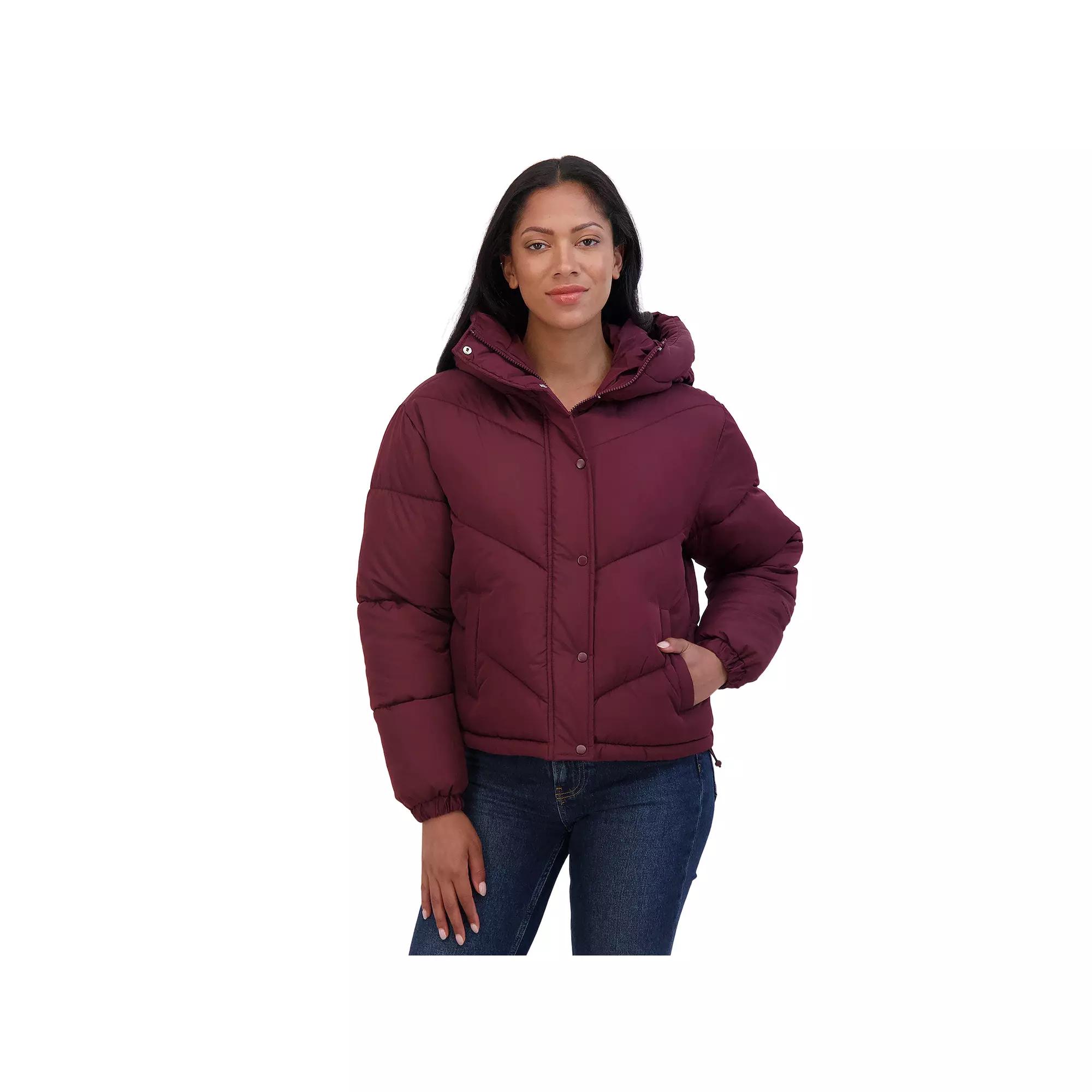 Juniors' Sebby Short Puffer Jacket, Women's,  Product Image