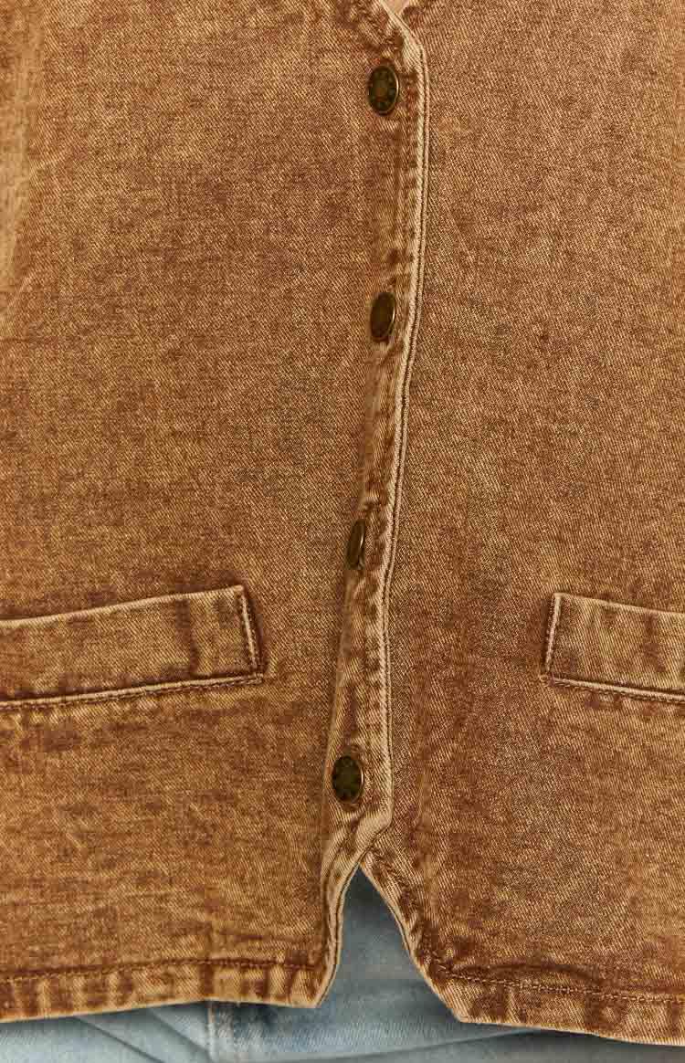 Lioness Hills Halter Stonewash Top Product Image