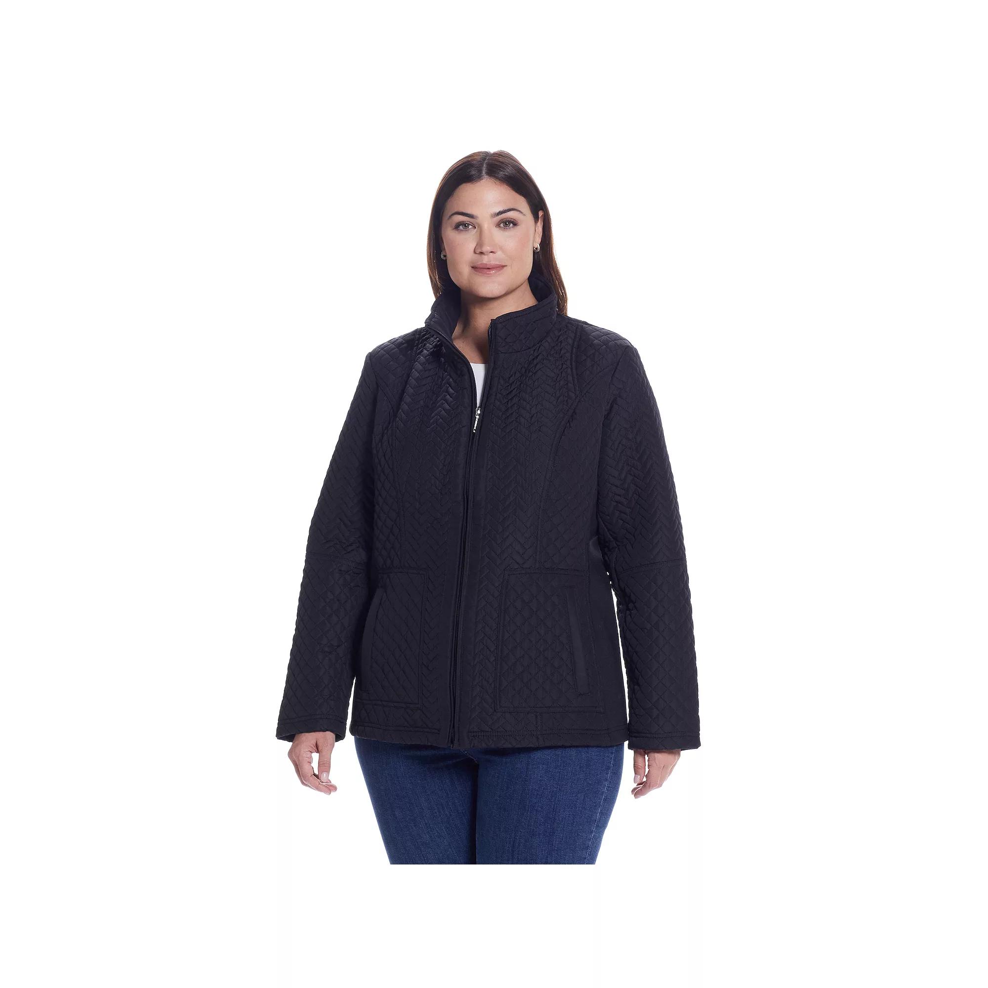Plus Size Weathercast Quilted Jacket, Women's, Size: 1XL, Black Product Image
