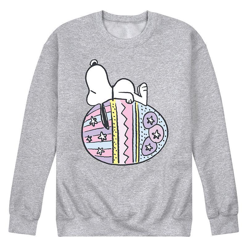 Men's Peanuts Snoopy Easter Egg Fleece Sweatshirt,  Product Image