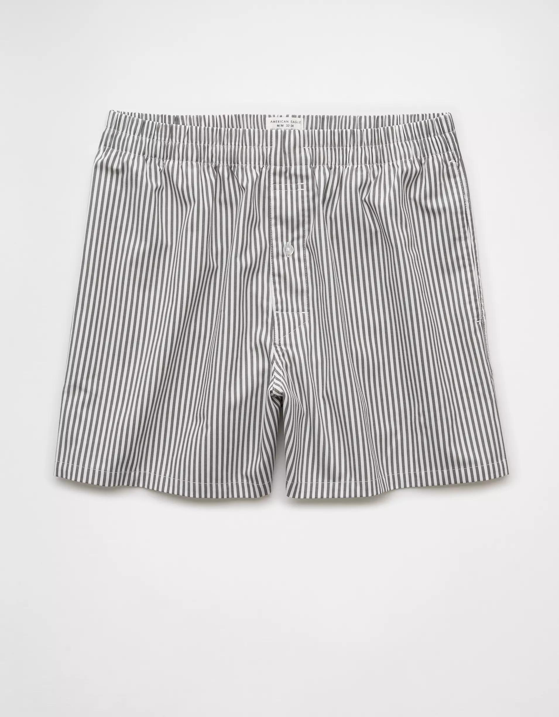 AEO Men's Striped Poplin Pocket Boxer Short Product Image