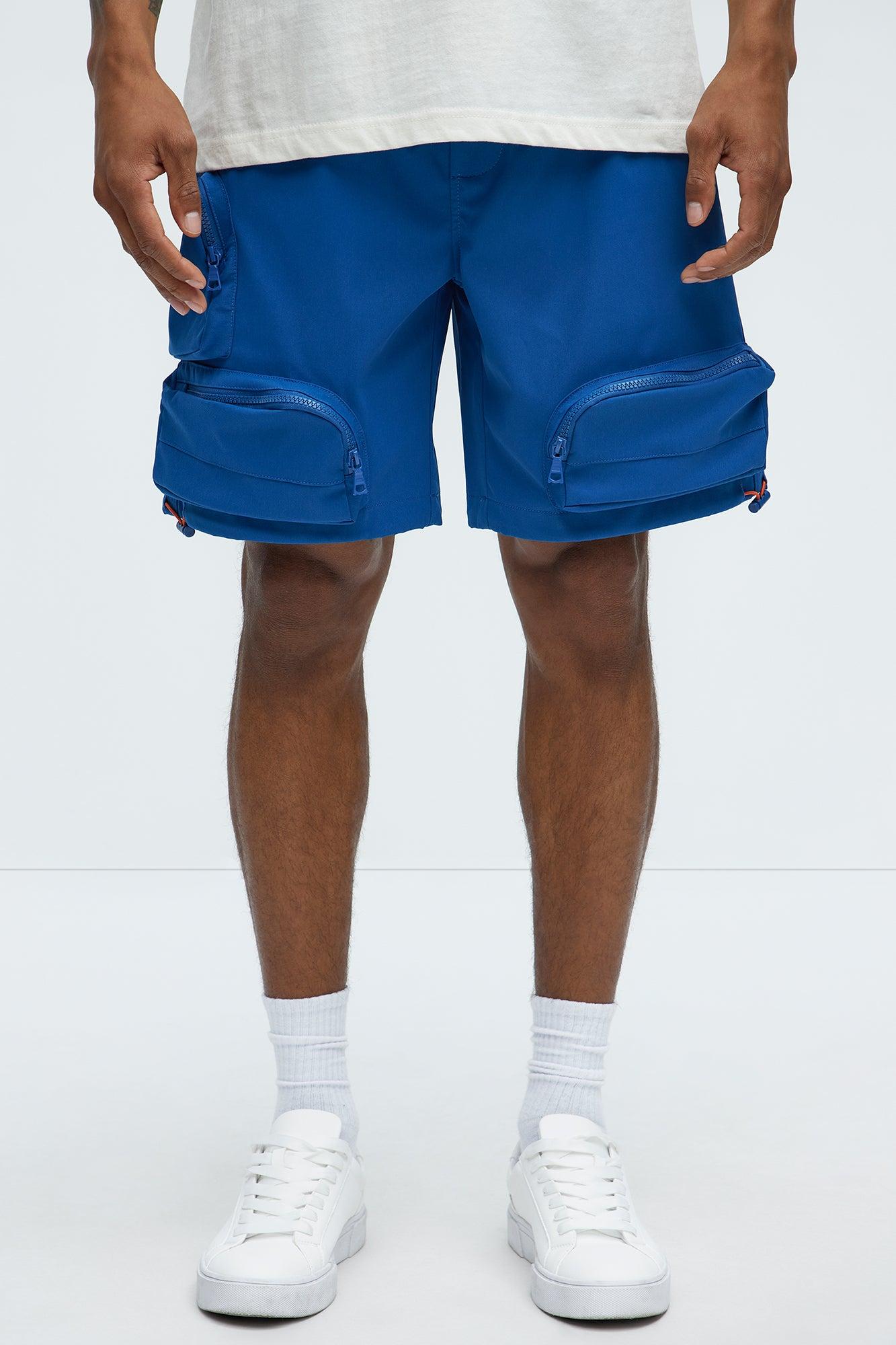 Gone Fishing Cargo Shorts - Blue Product Image
