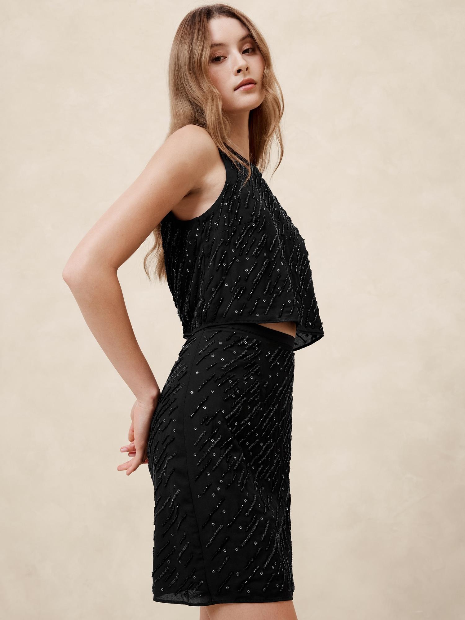 Beaded Mini Skirt Product Image