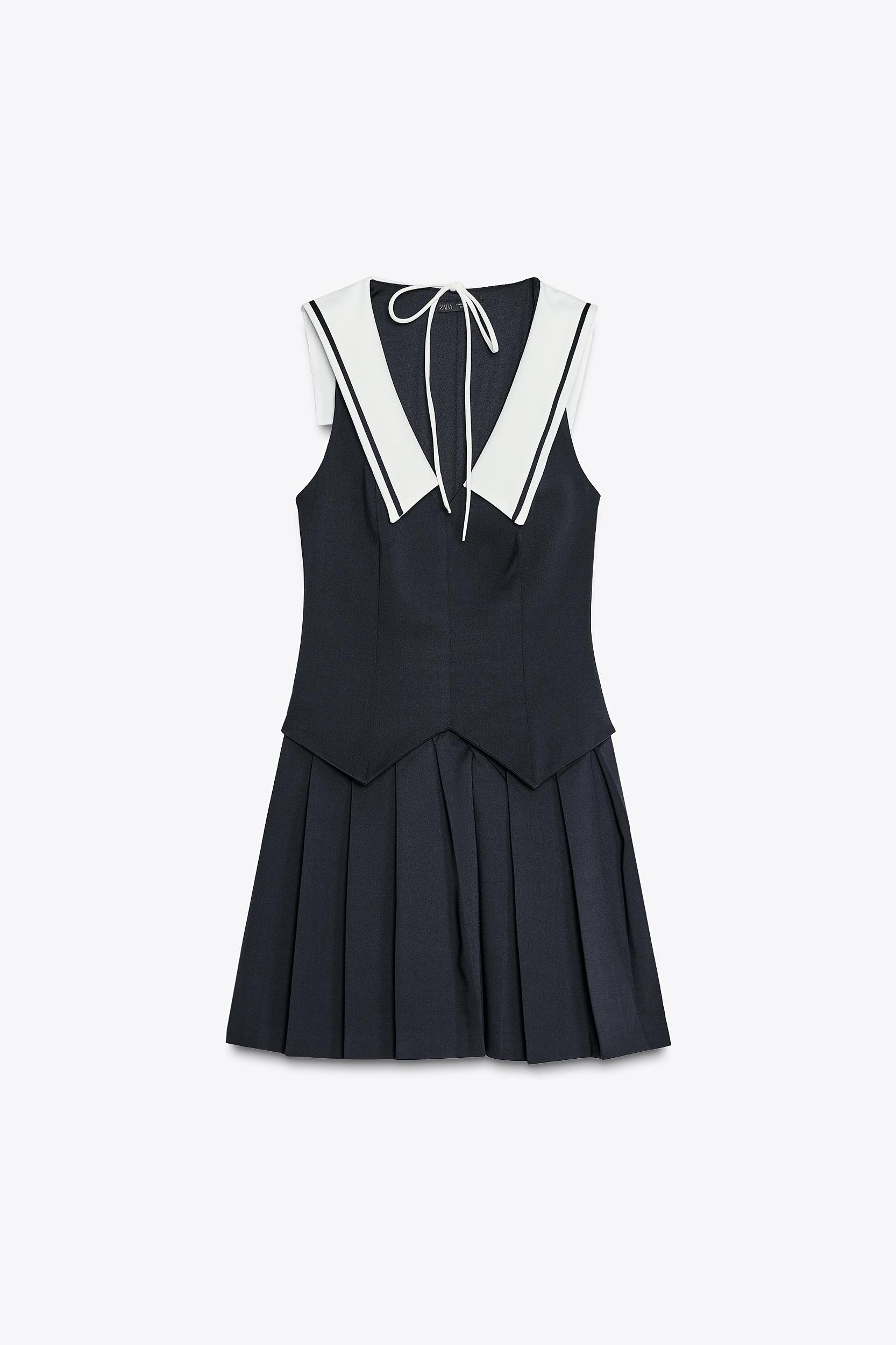 SHORT PLEATED DRESS Product Image