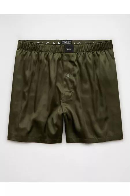 AEO Mens Solid Satin Pocket Boxer Short Mens Product Image