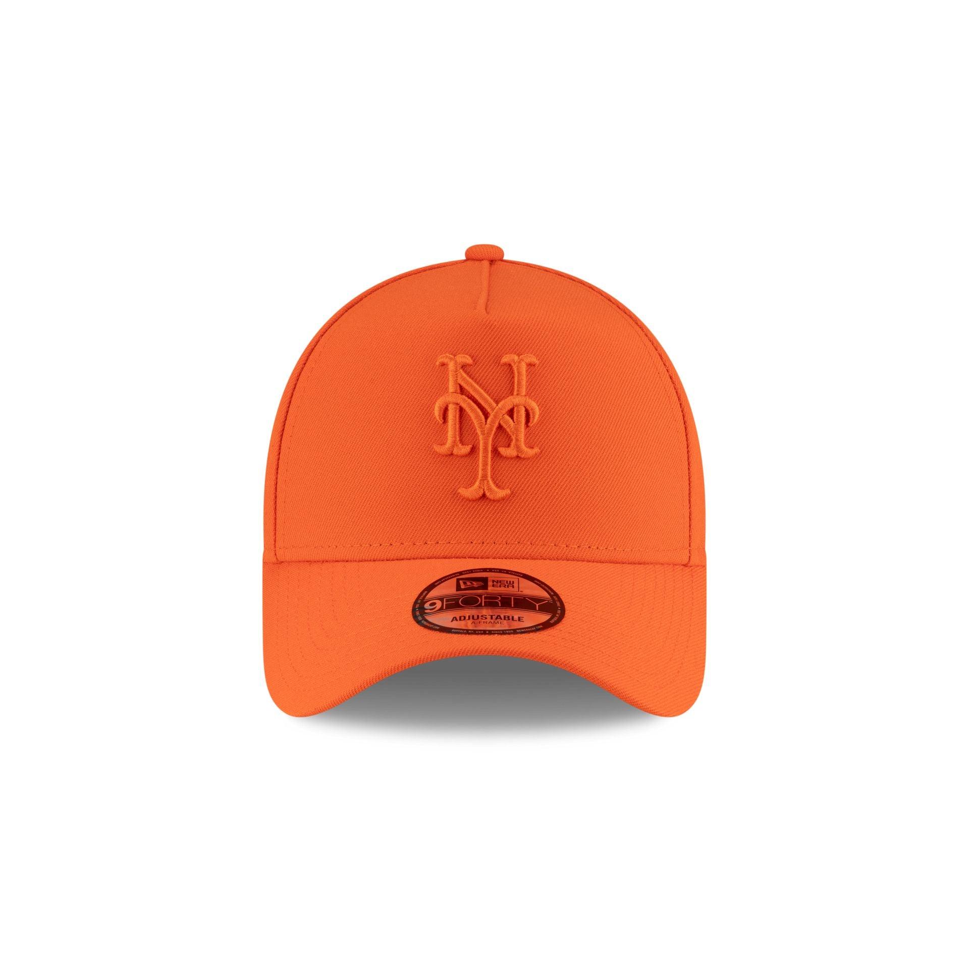 New York Mets Orange 9FORTY A-Frame Snapback Hat Male Product Image