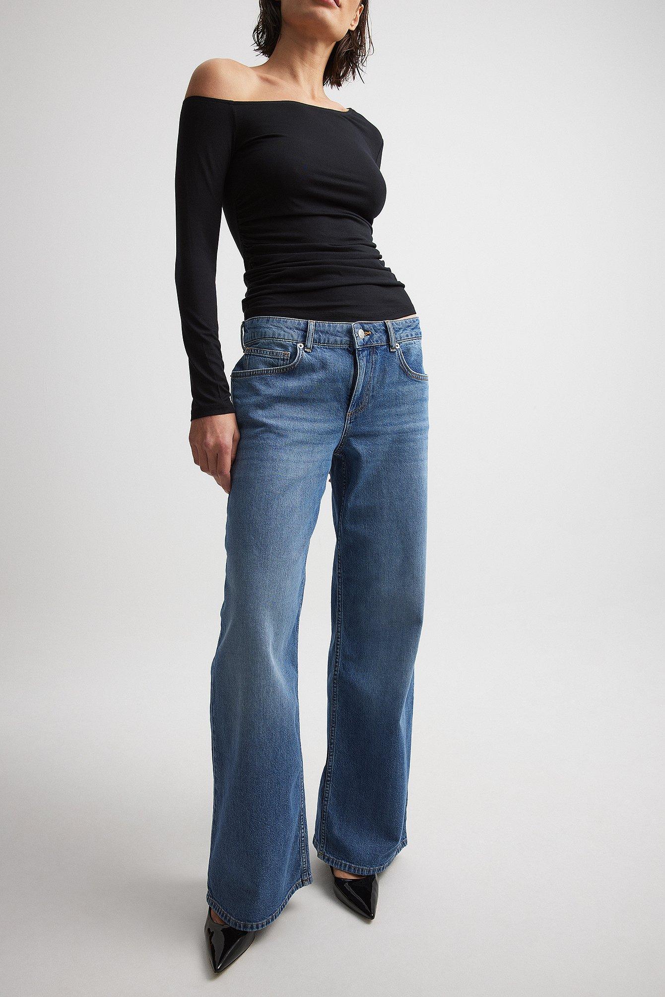 Low Waist Wide Leg Denim Product Image