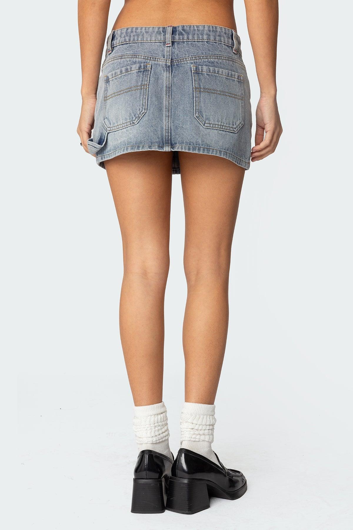 Gigi Carpenter Denim Mini Skirt Product Image