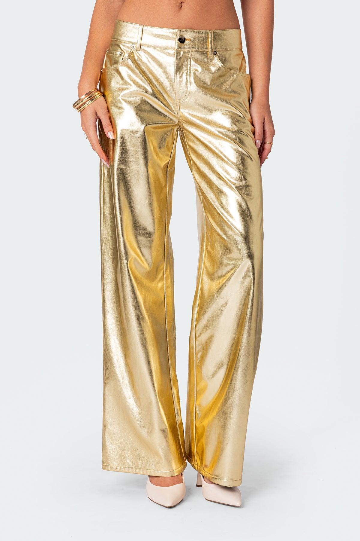 Rochelle Low Rise Metallic Jeans Product Image