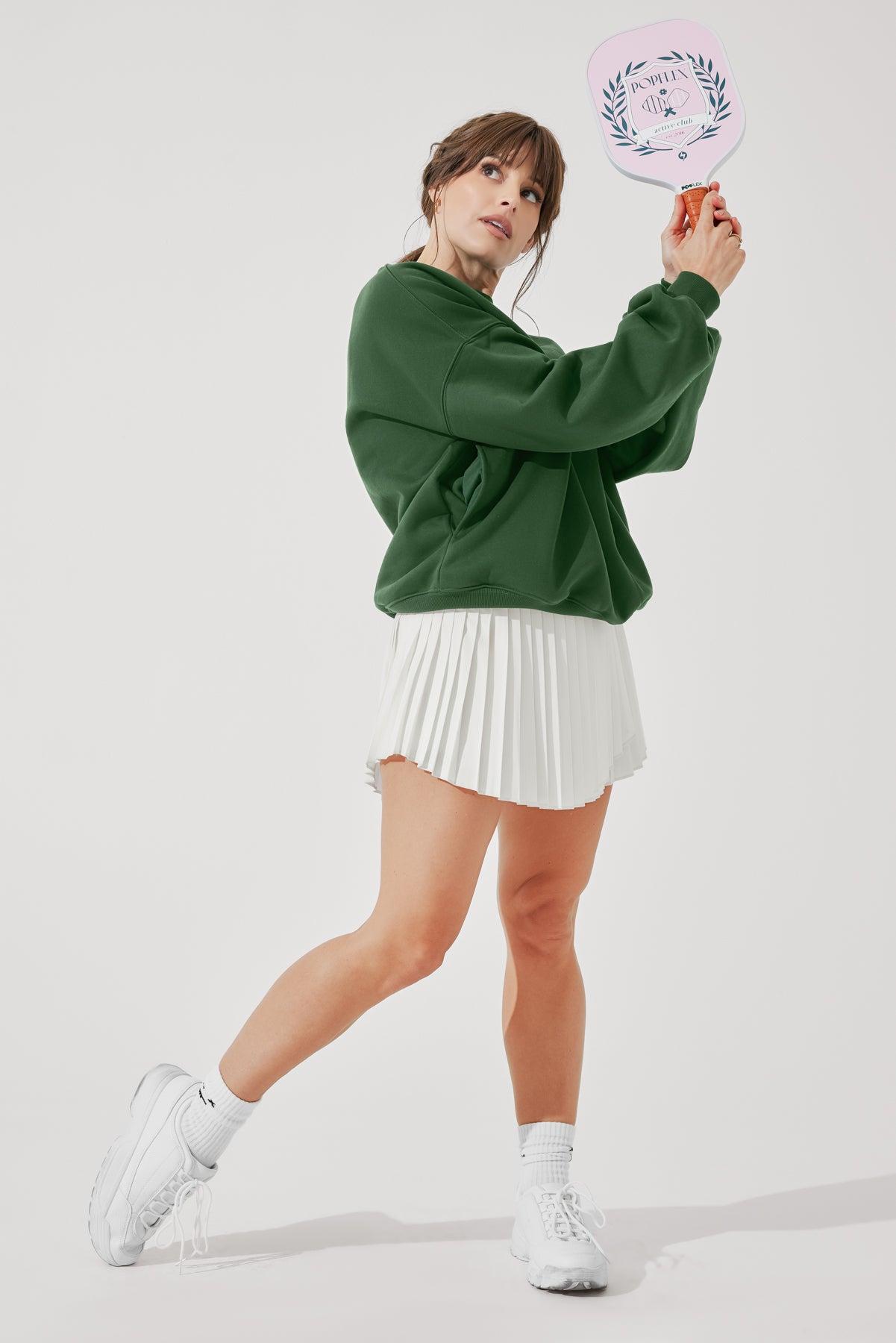 Cloud Crewneck Sweater - Fern Green Product Image
