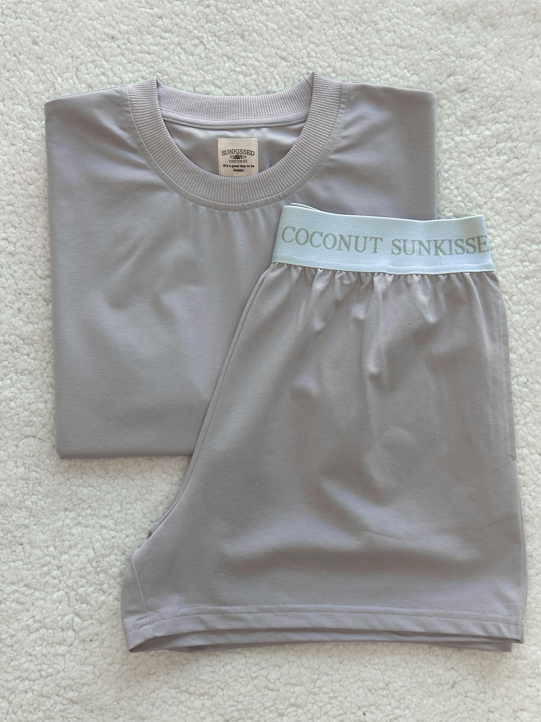 Italian Purple Basic Slightly Cropped Blank Tee Product Image