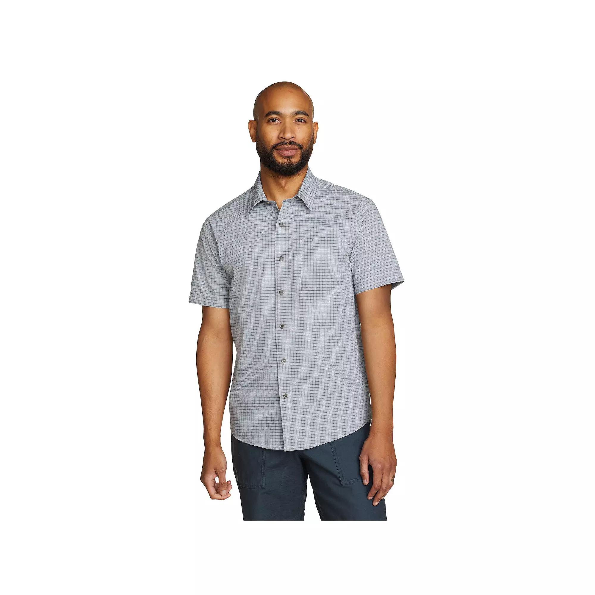 Men's Eddie Bauer Short Sleeve Pack It Seersucker 2.0 Shirt,  Product Image