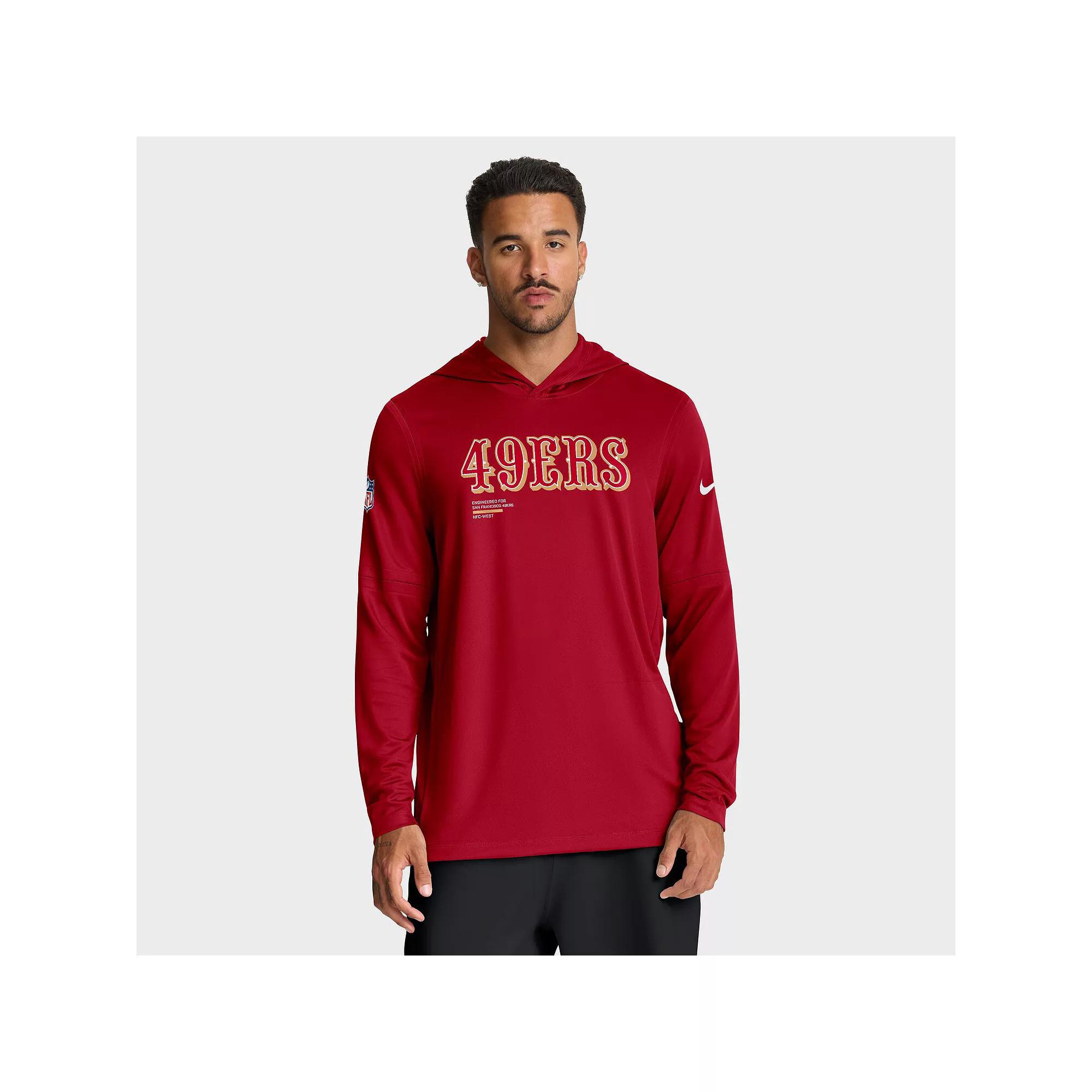 Indianapolis Colts Option Read Nike Mens Dri-FIT NFL Long-Sleeve Hooded Top | 03B94LB98-S58 Product Image