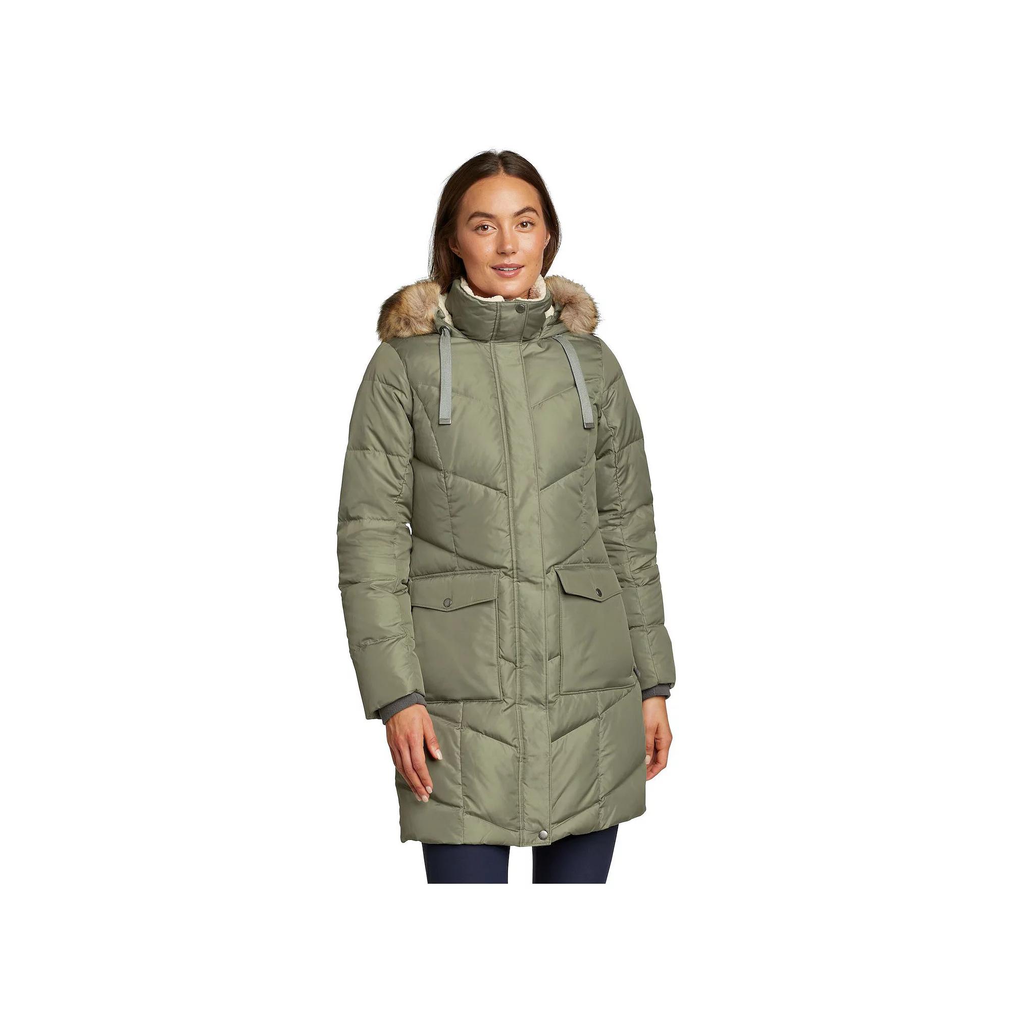 Women's Eddie Bauer Lodge Casadian Down Parka Jacket, Size: XL, Green Product Image