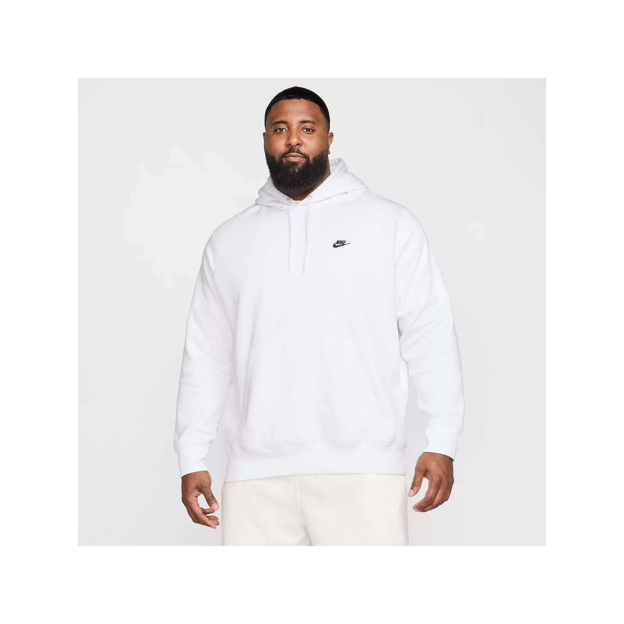 Big & Tall Nike Club Pull-Over Fleece Hoodie, Men's,  Product Image