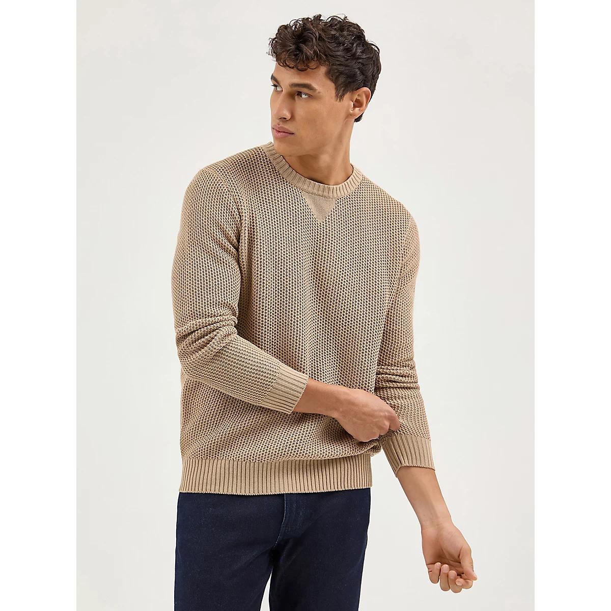 Men's Crewneck Sweater in Timberwolf Product Image