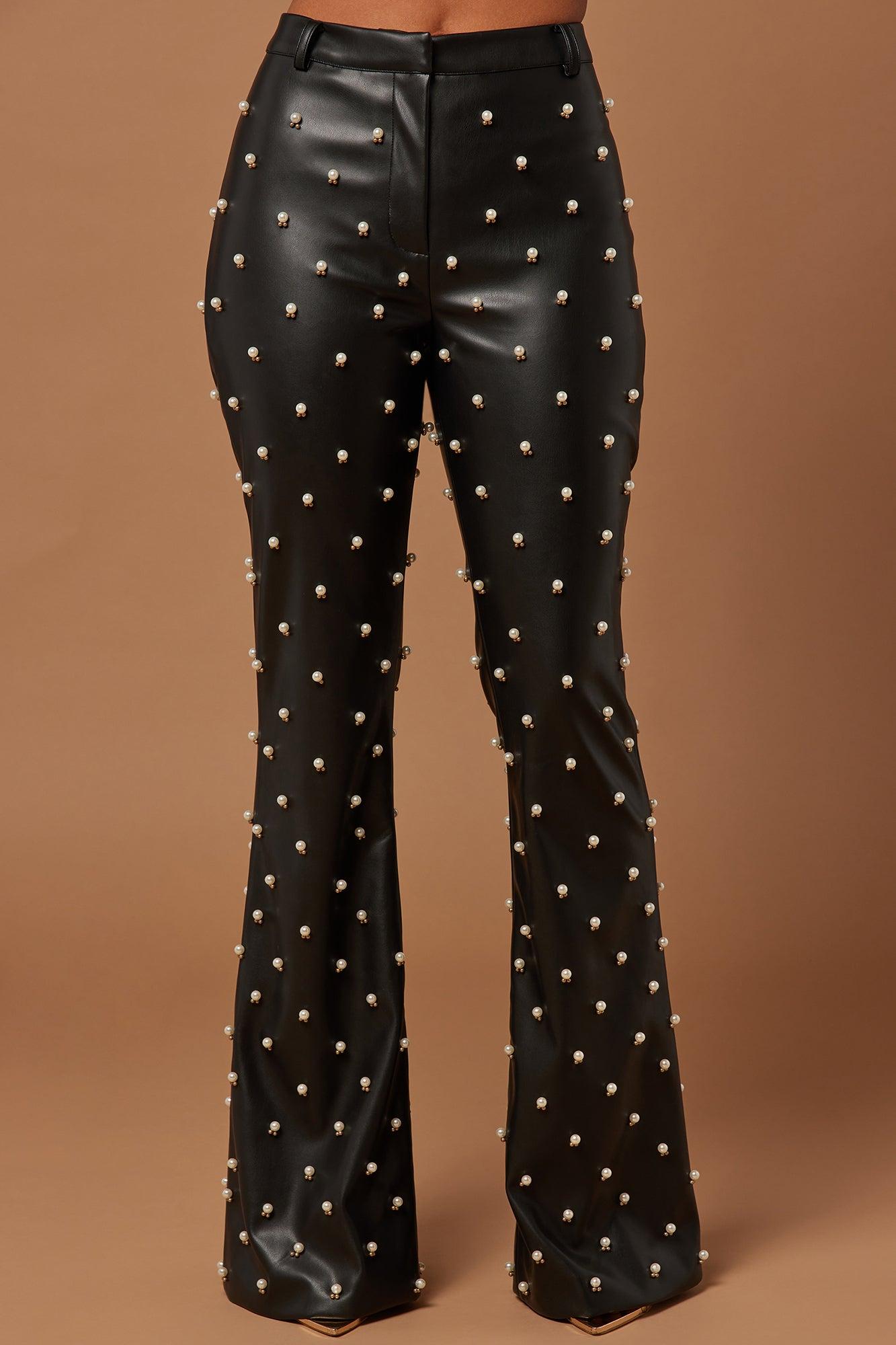 Claire Embellished Pant - Black Product Image