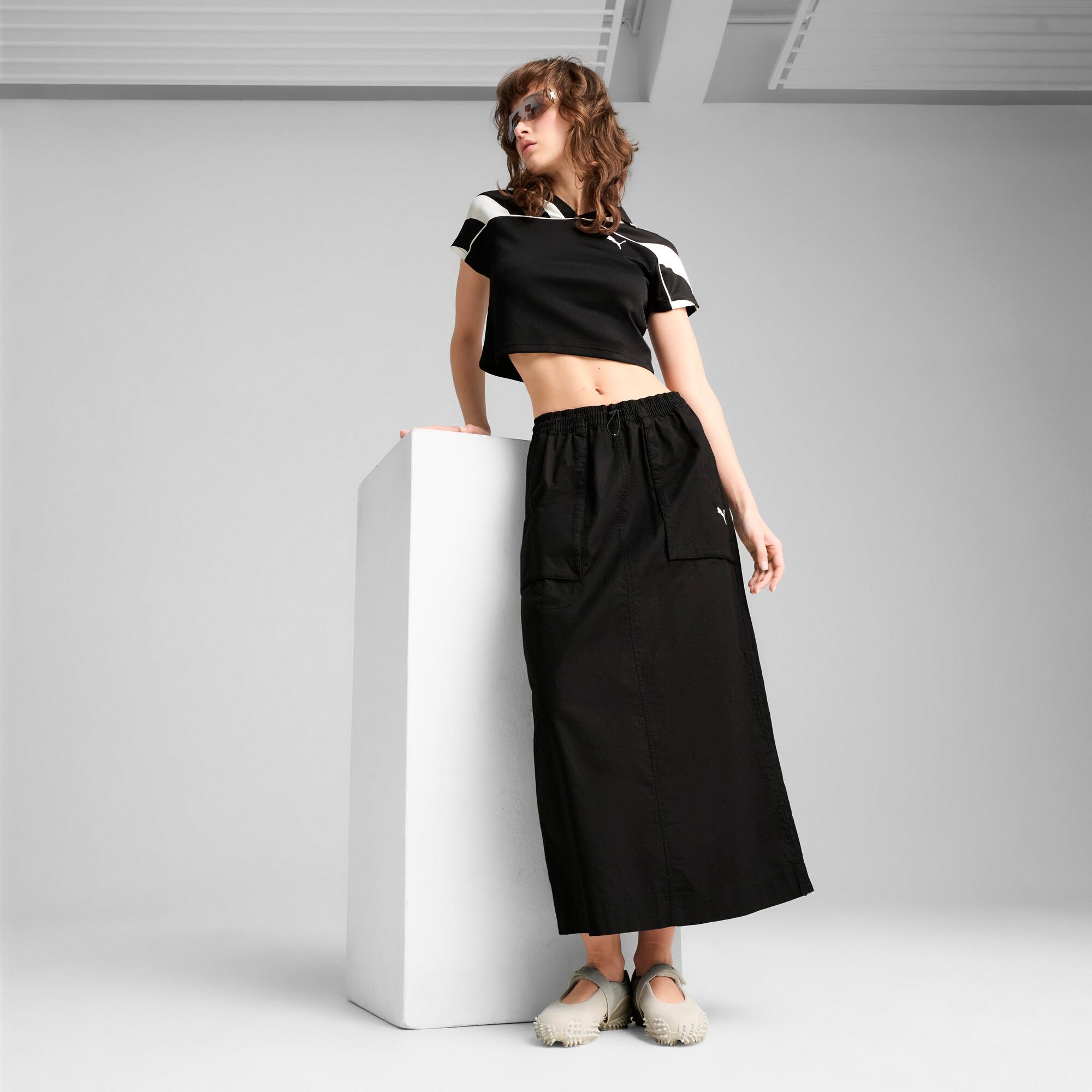 FUTURE ARCHIVE Women's Zip-Off Maxi Woven Skirt Product Image