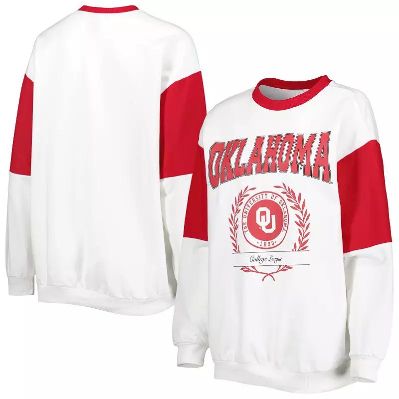 Women's Gameday Couture White Oklahoma Sooners It's A Vibe Dolman Pullover Sweatshirt,  Product Image