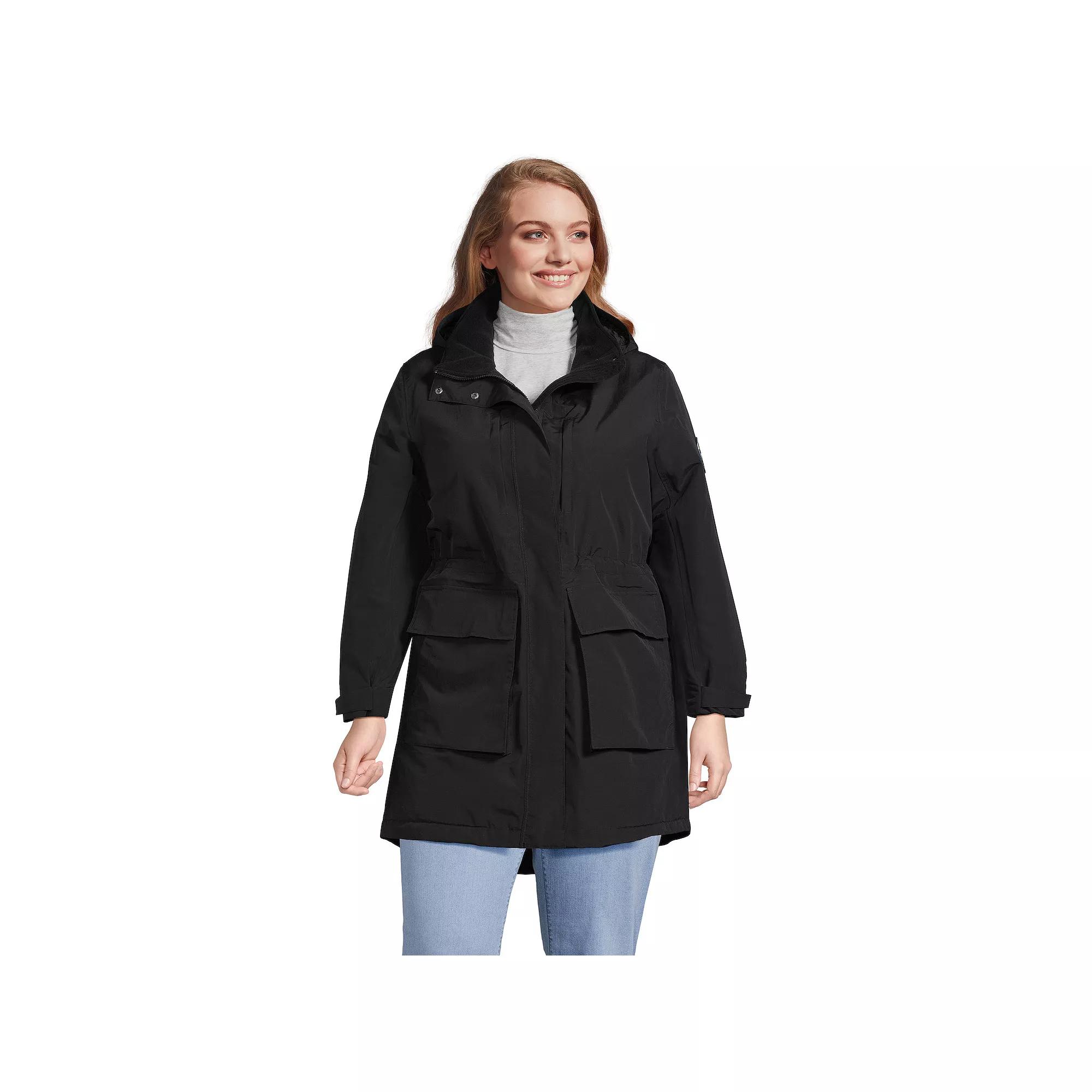 Plus Size Lands' End Squall Waterproof Insulated Winter Parka, Women's, Size: 1XL, Deep  Blue Product Image