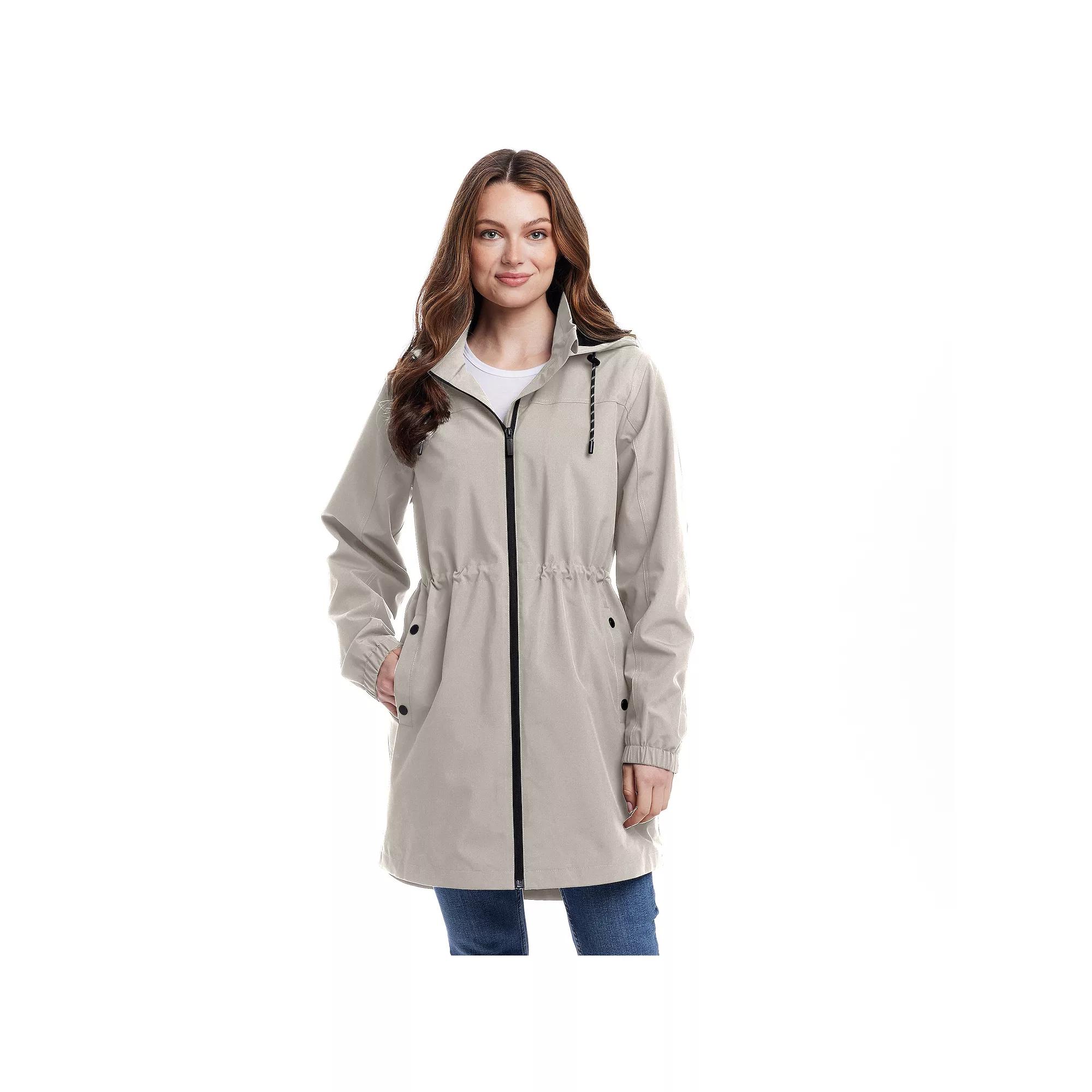 Women's Weathercast Hooded Anorak Jacket, Size: XL, Beige Product Image