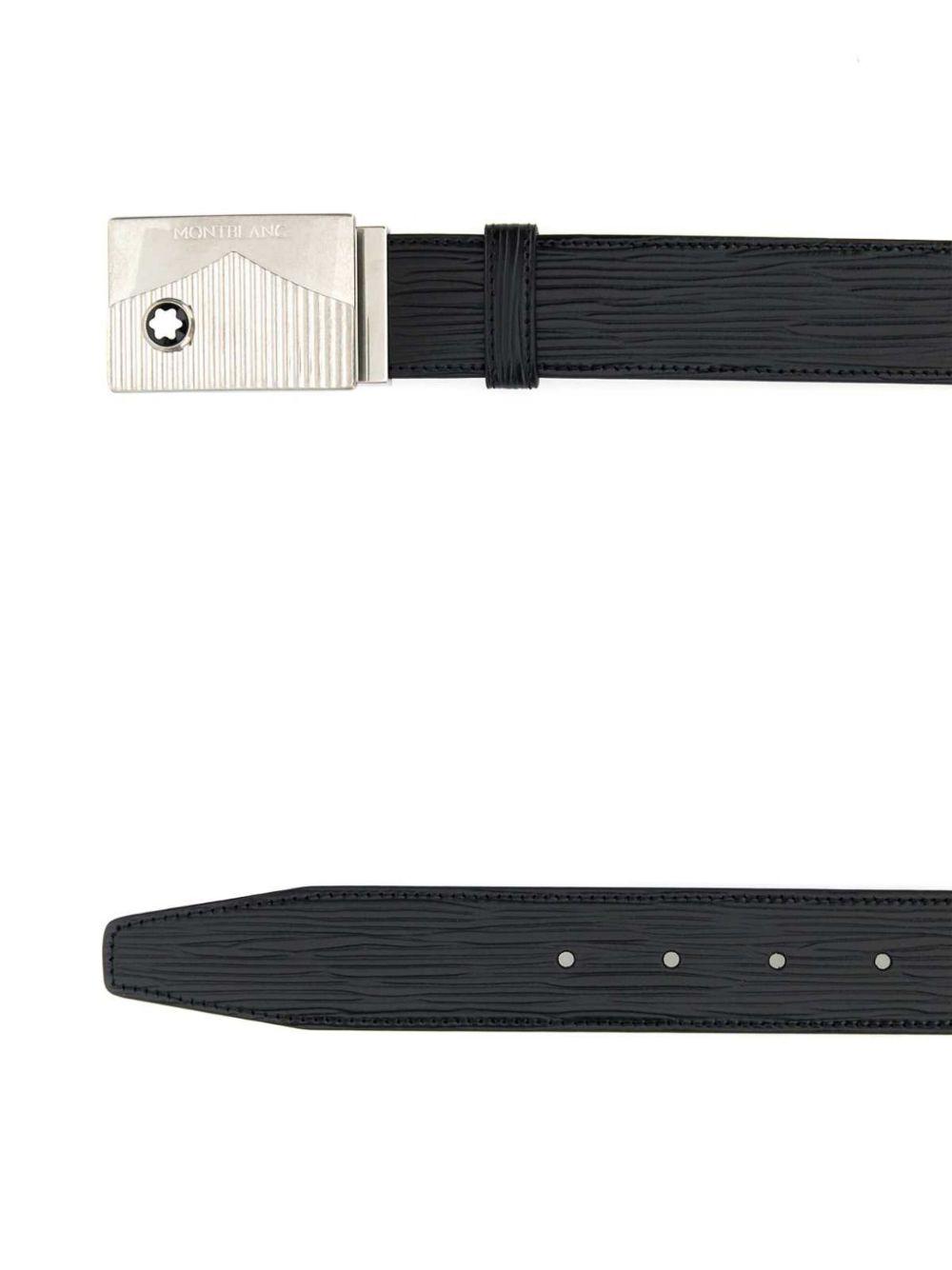 MONTBLANC Logo Buckled Reversible Belt In Multi Product Image