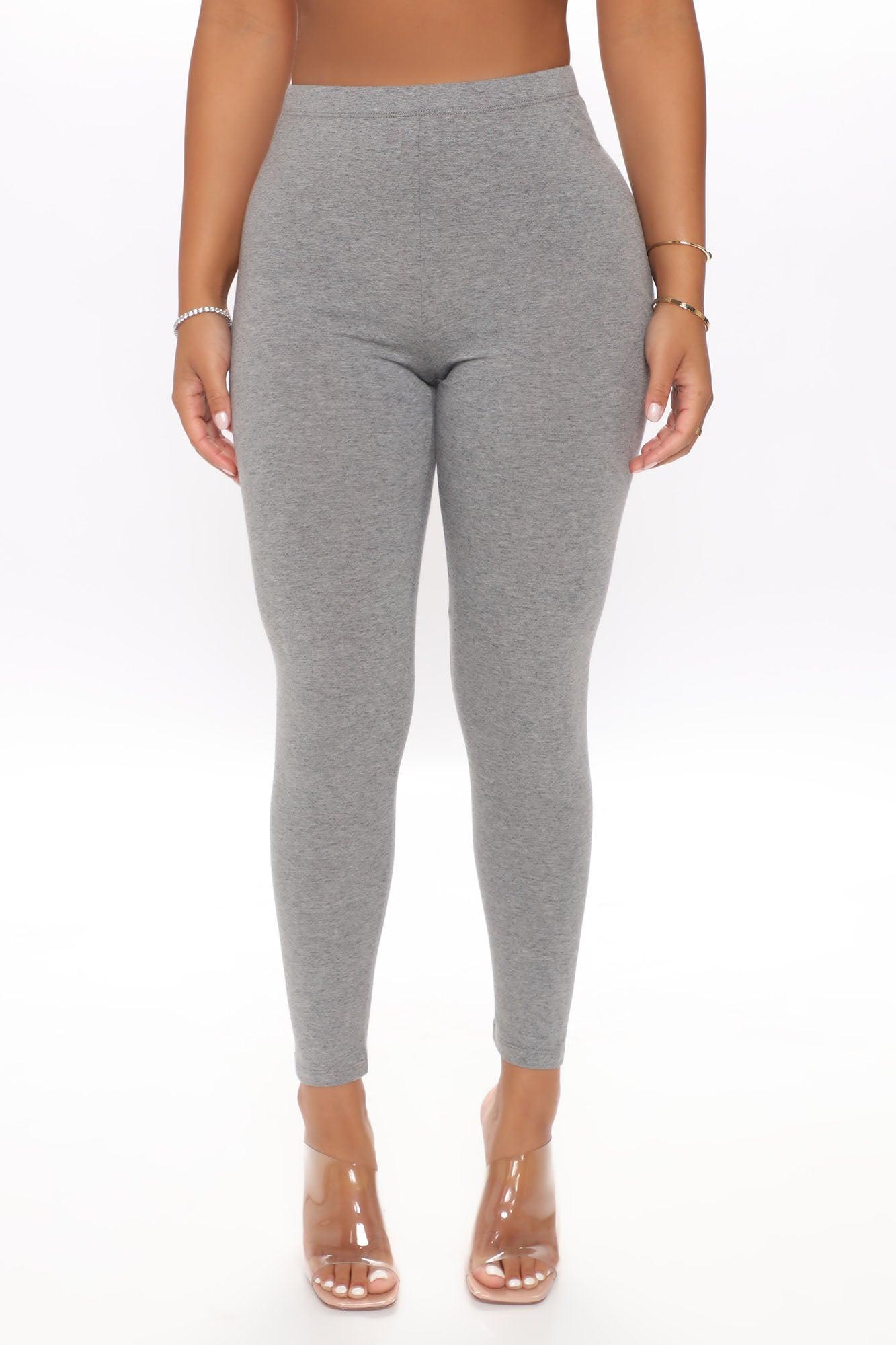 Lean On Me Leggings - Heather Grey Product Image