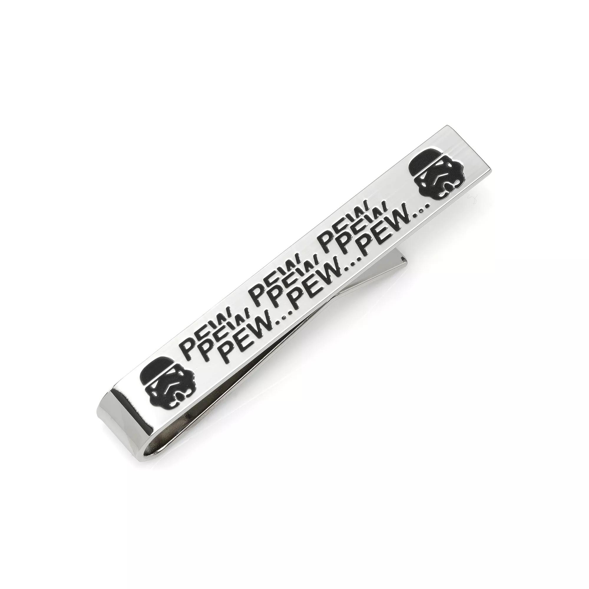 Men's Star Wars Pew Pew Pew Stormtrooper Tie Bar, Silver Product Image