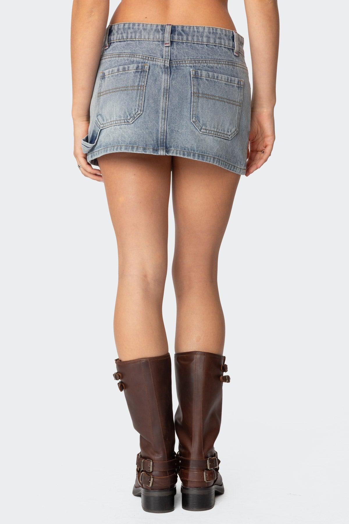 Gigi Carpenter Denim Mini Skirt Product Image