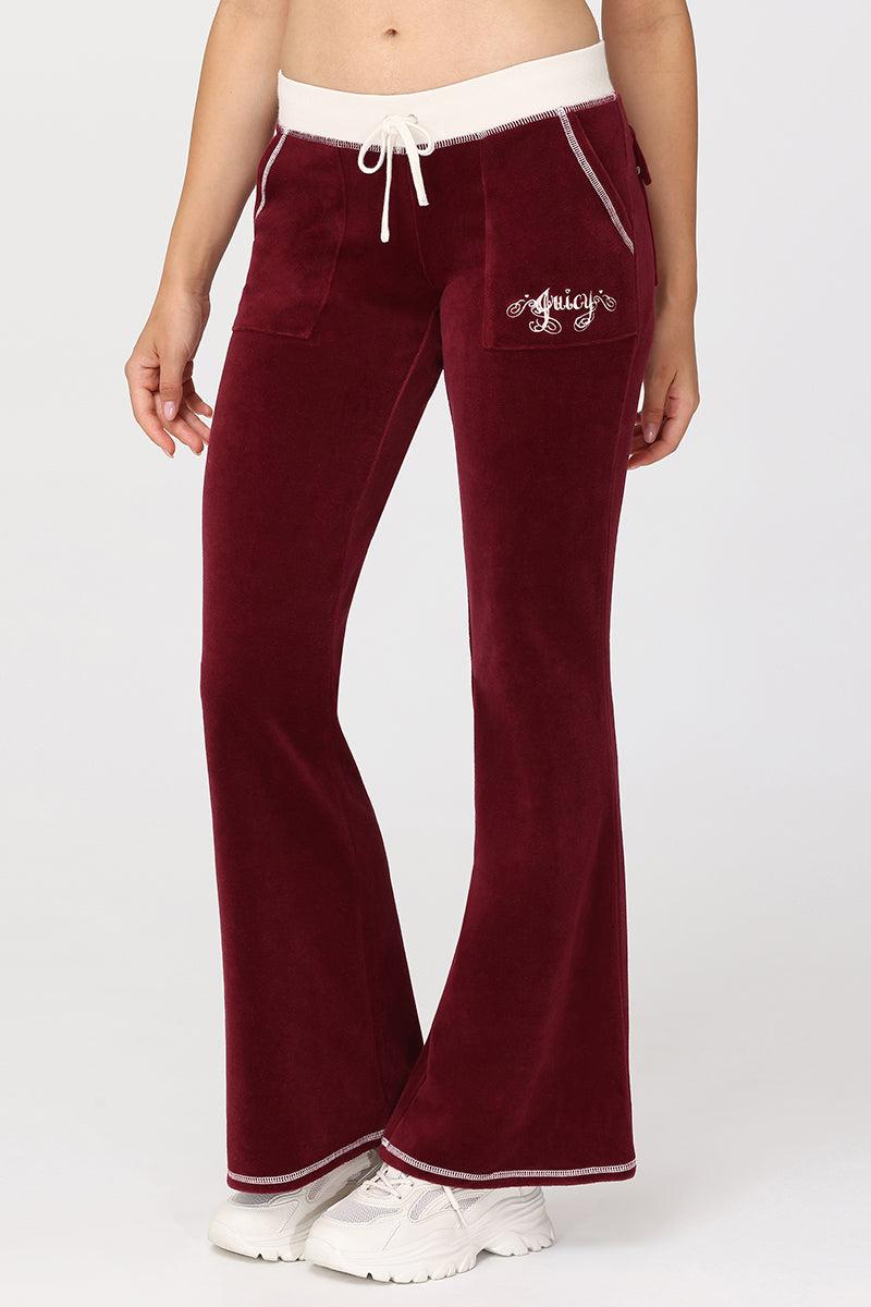 Sweetheart Cotton Velour Track Pants Product Image