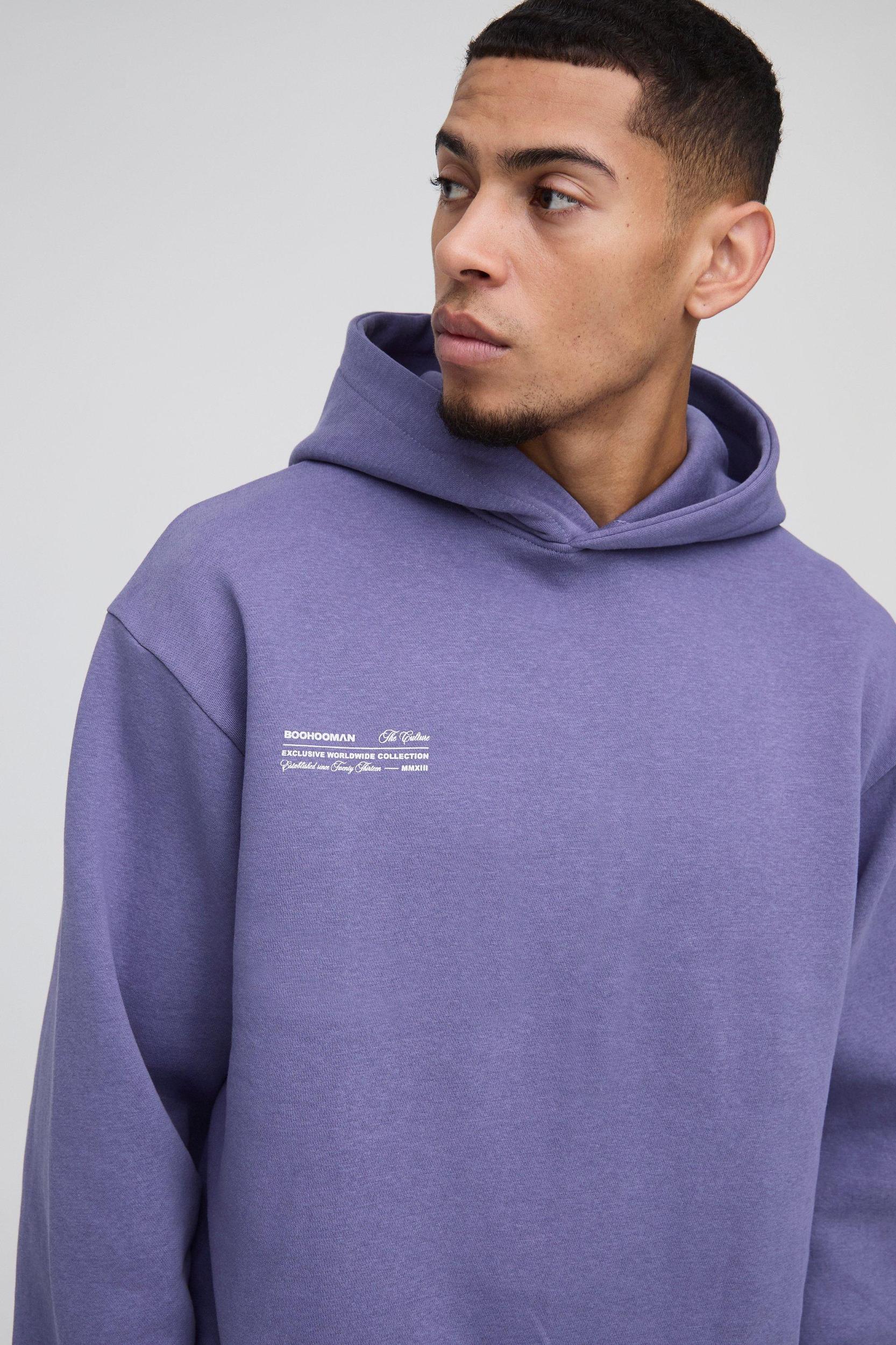 Oversized Boxy Man Hooded Tracksuit | boohooMAN USA Product Image