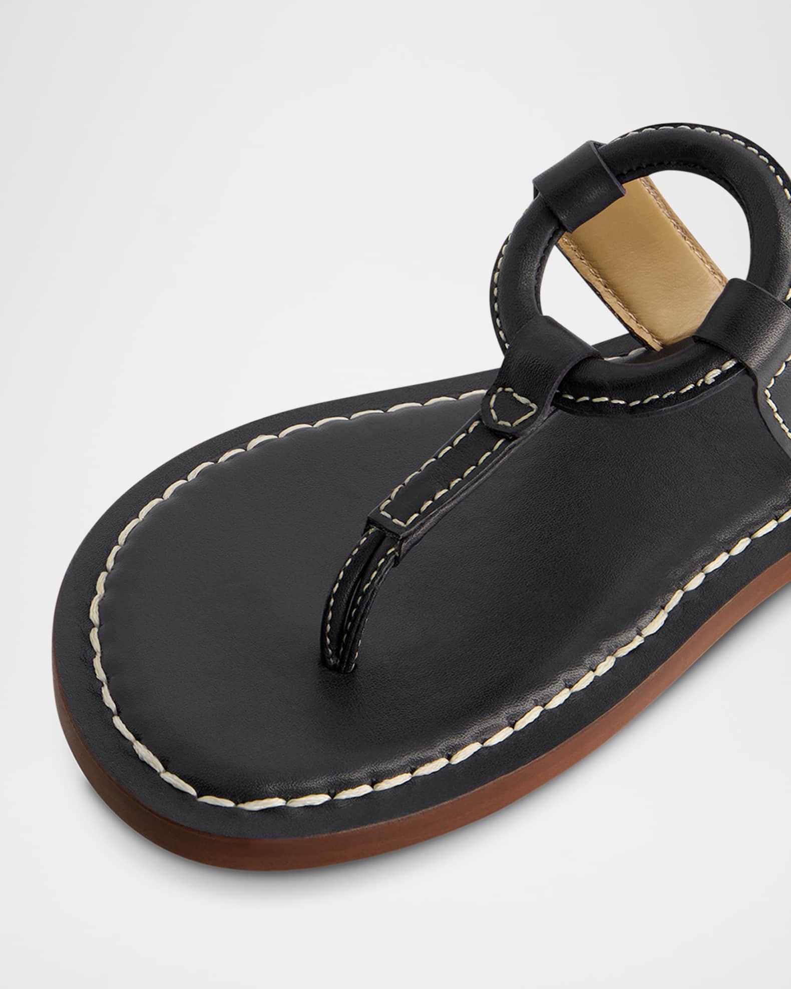 Matrix Leather Flat Thong Sandals Product Image