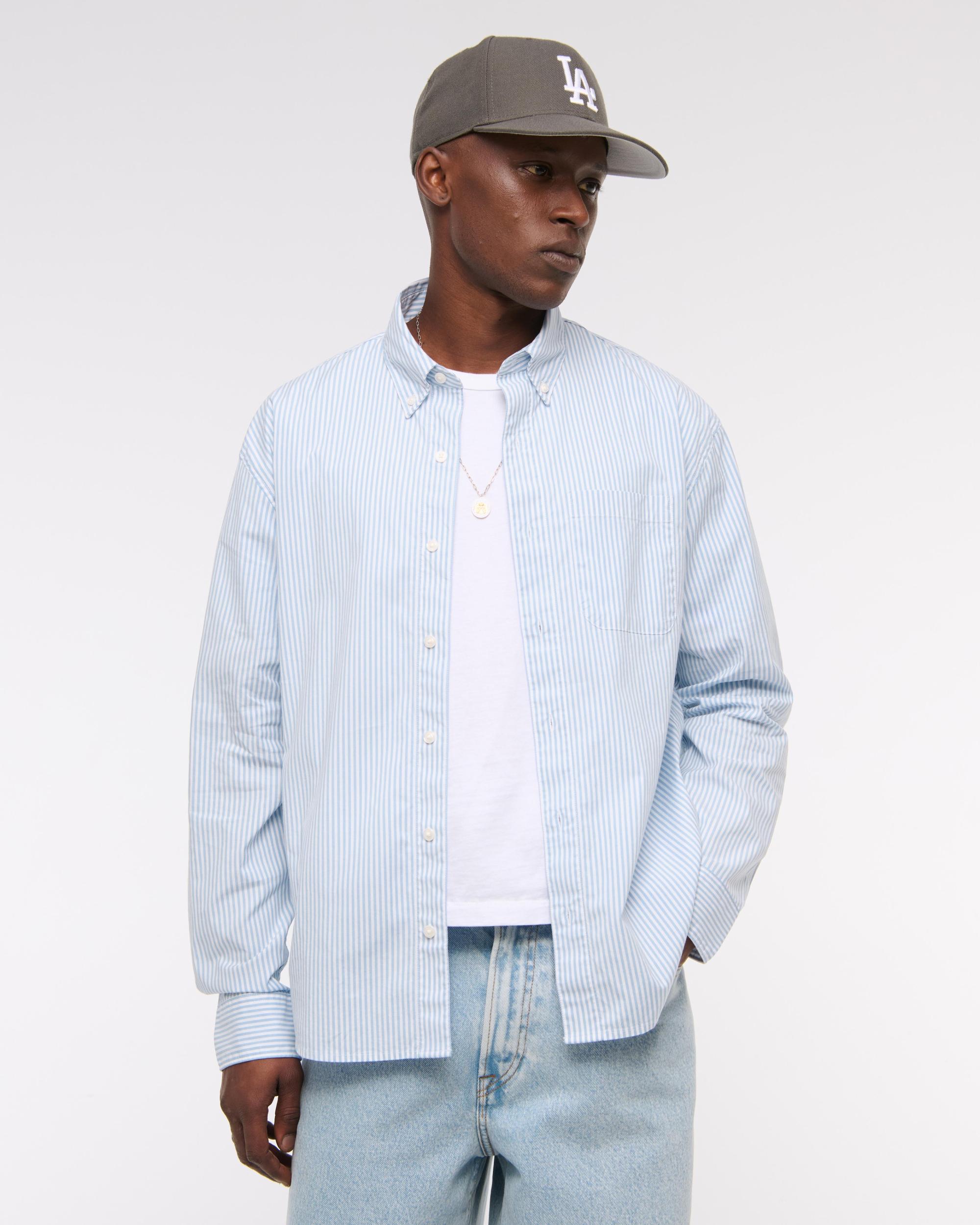 Poplin Button-Up Shirt Product Image