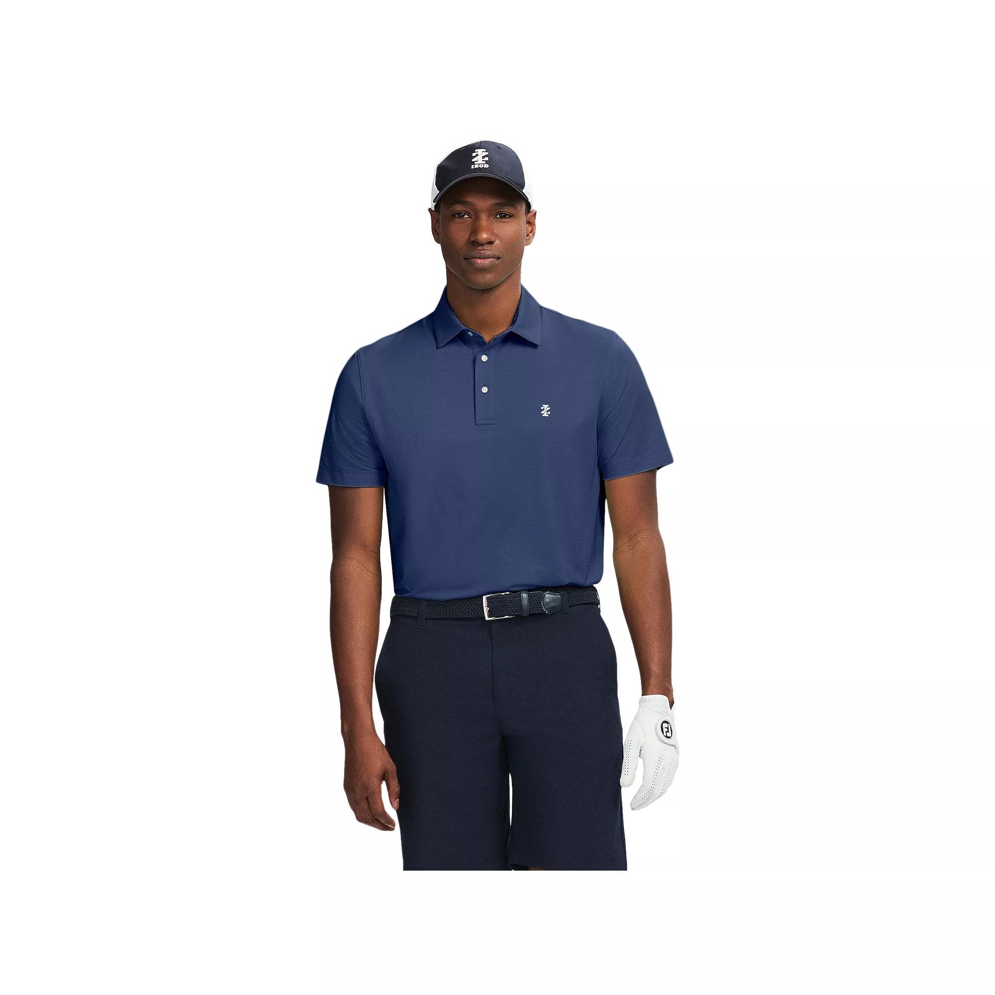 Men's IZOD Swingflex Elite Golf Short Sleeve Polo Shirt, Size: Small, Blue Blazer Product Image