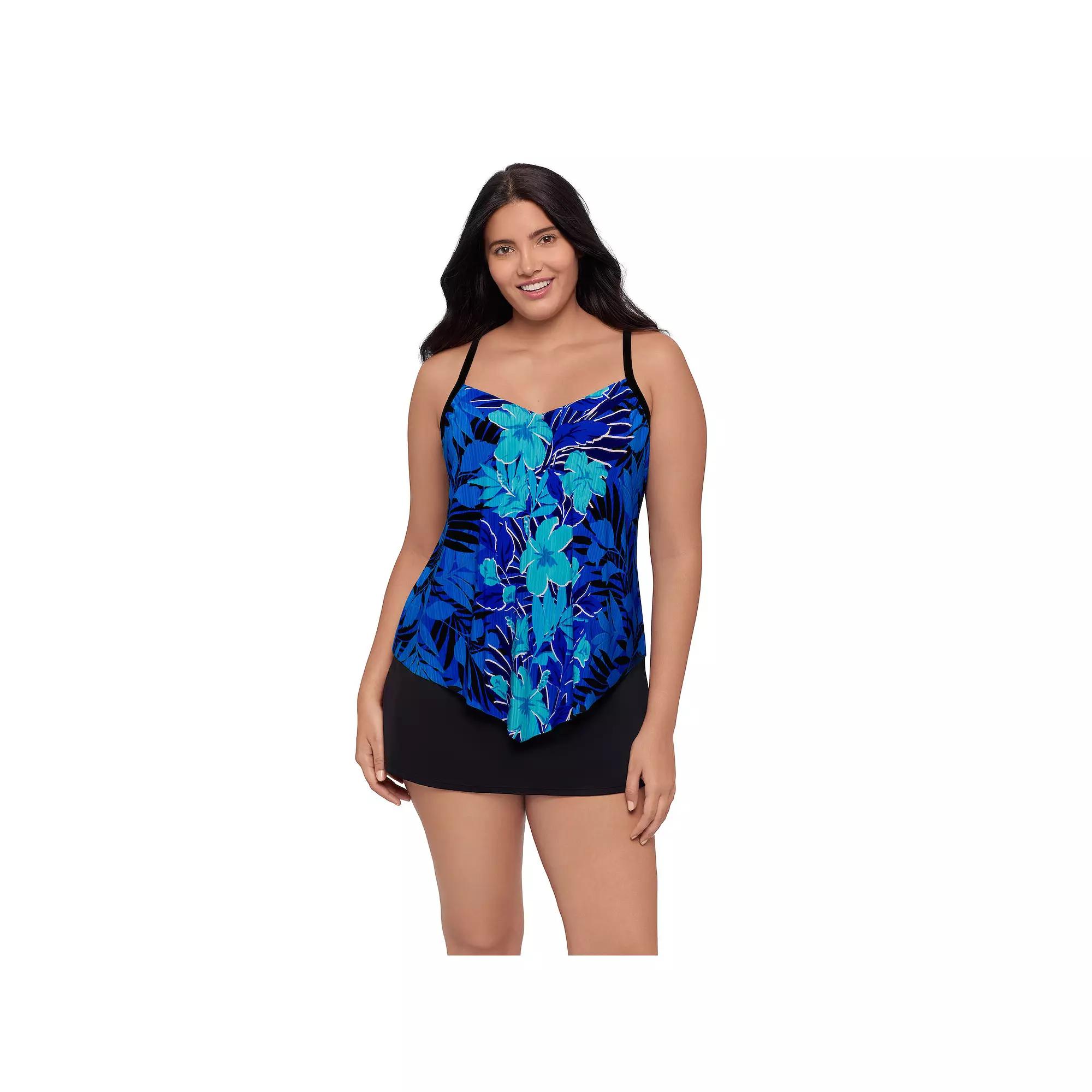 Women's Trimshaper Hank Tankini Swim Top,  Product Image