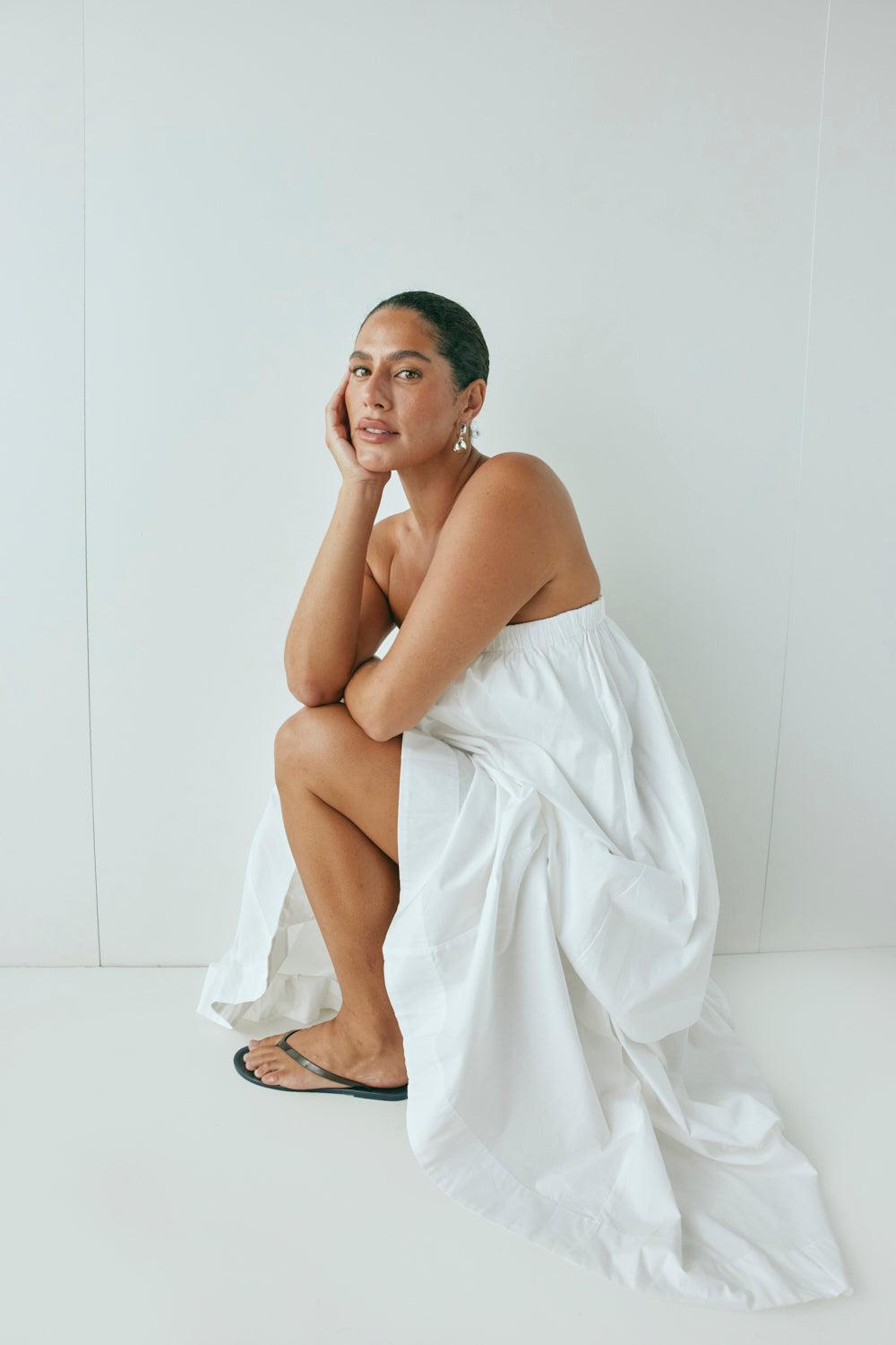 Hali Maxi Dress White Product Image