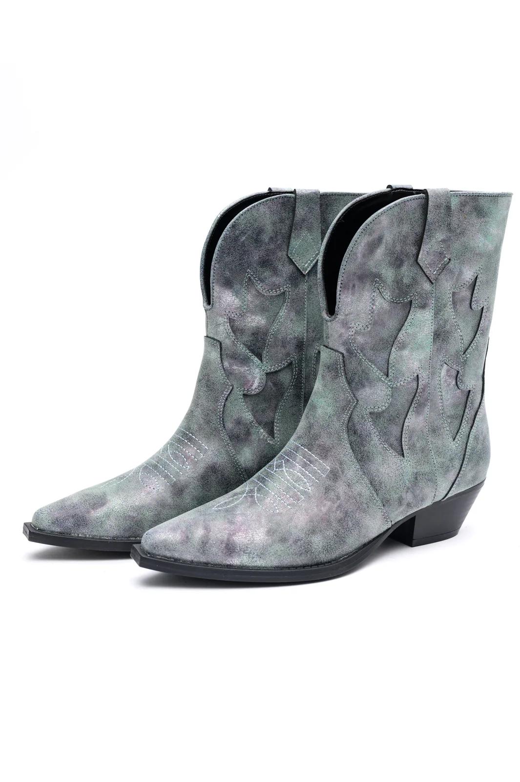 Jersey Metallic Boot in Blue (Online Exclusive) Product Image