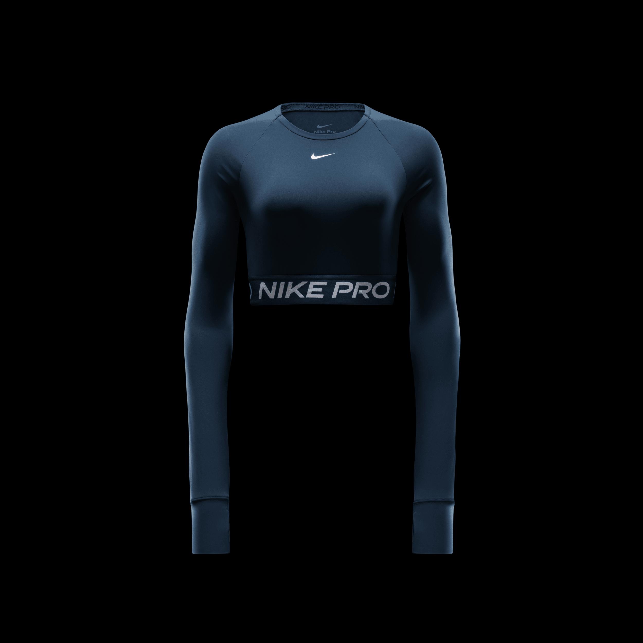 Women's Nike Pro Dri-FIT Cropped Long-Sleeve Top Product Image