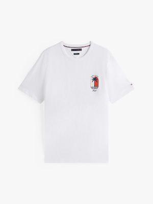 Palm Tree Logo Slub Cotton T-Shirt Product Image