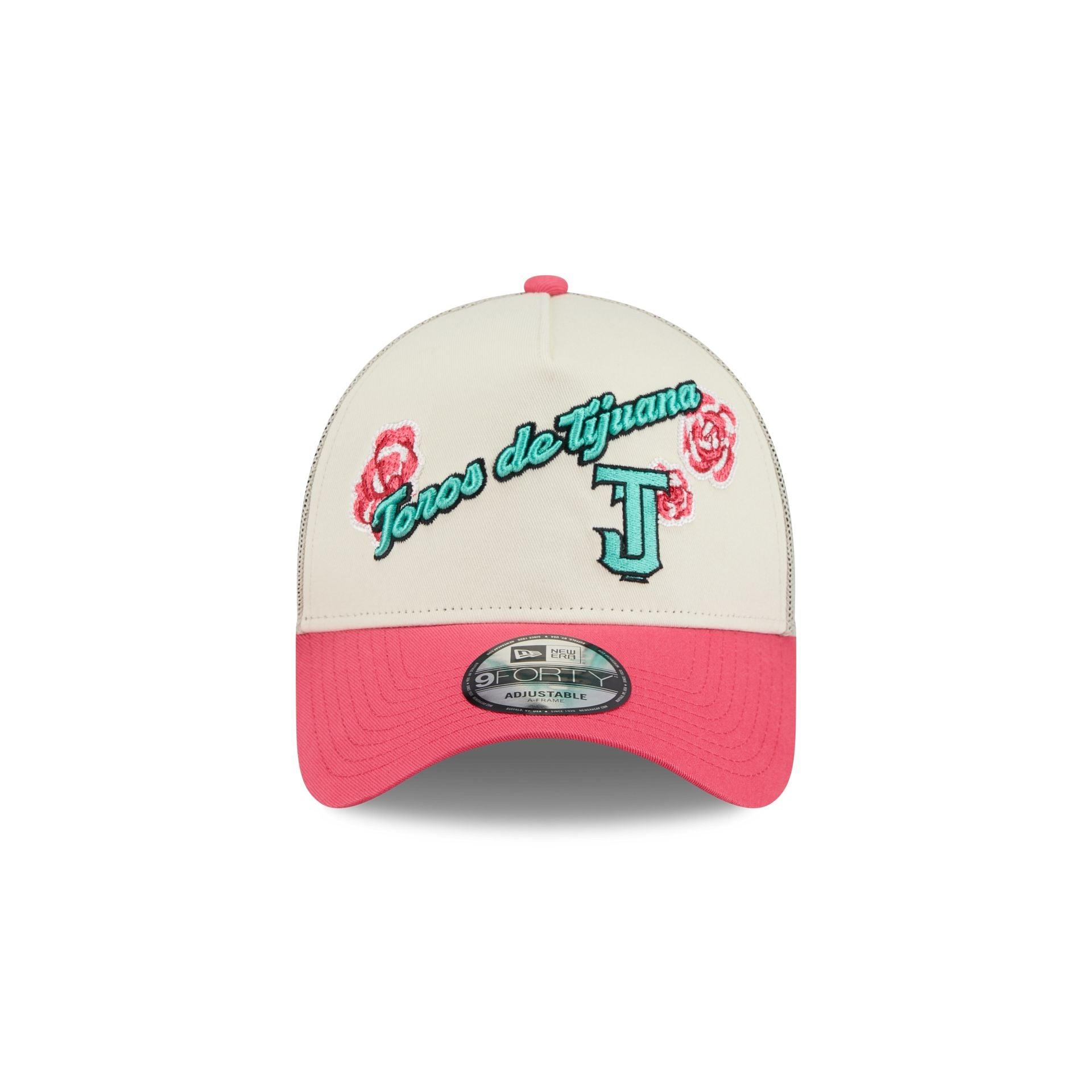 Toros de Tijuana Two-Tone Pink Rose 9FORTY A-Frame Snapback Hat Male Product Image