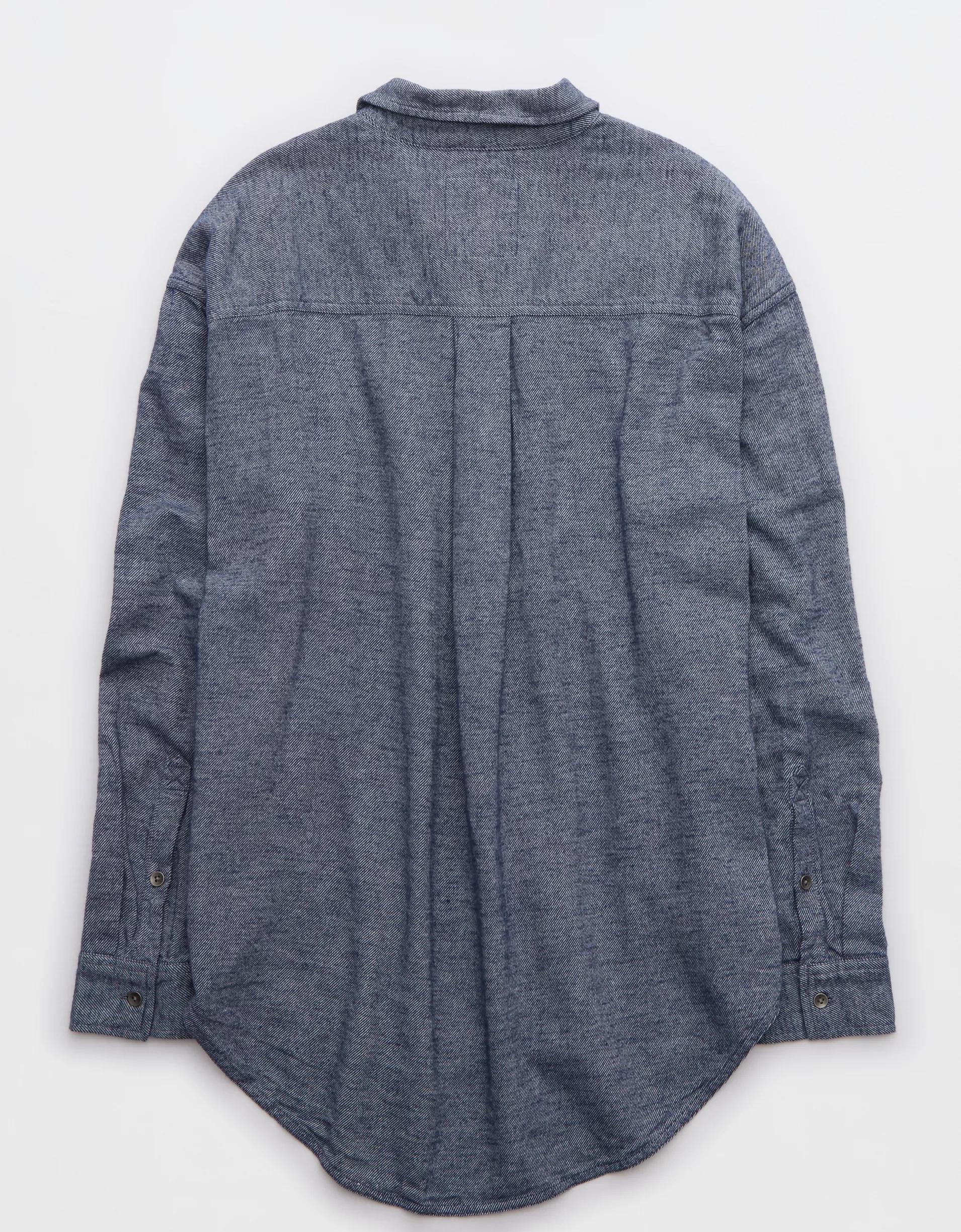 Aerie Anytime Fave Twill Shirt Product Image