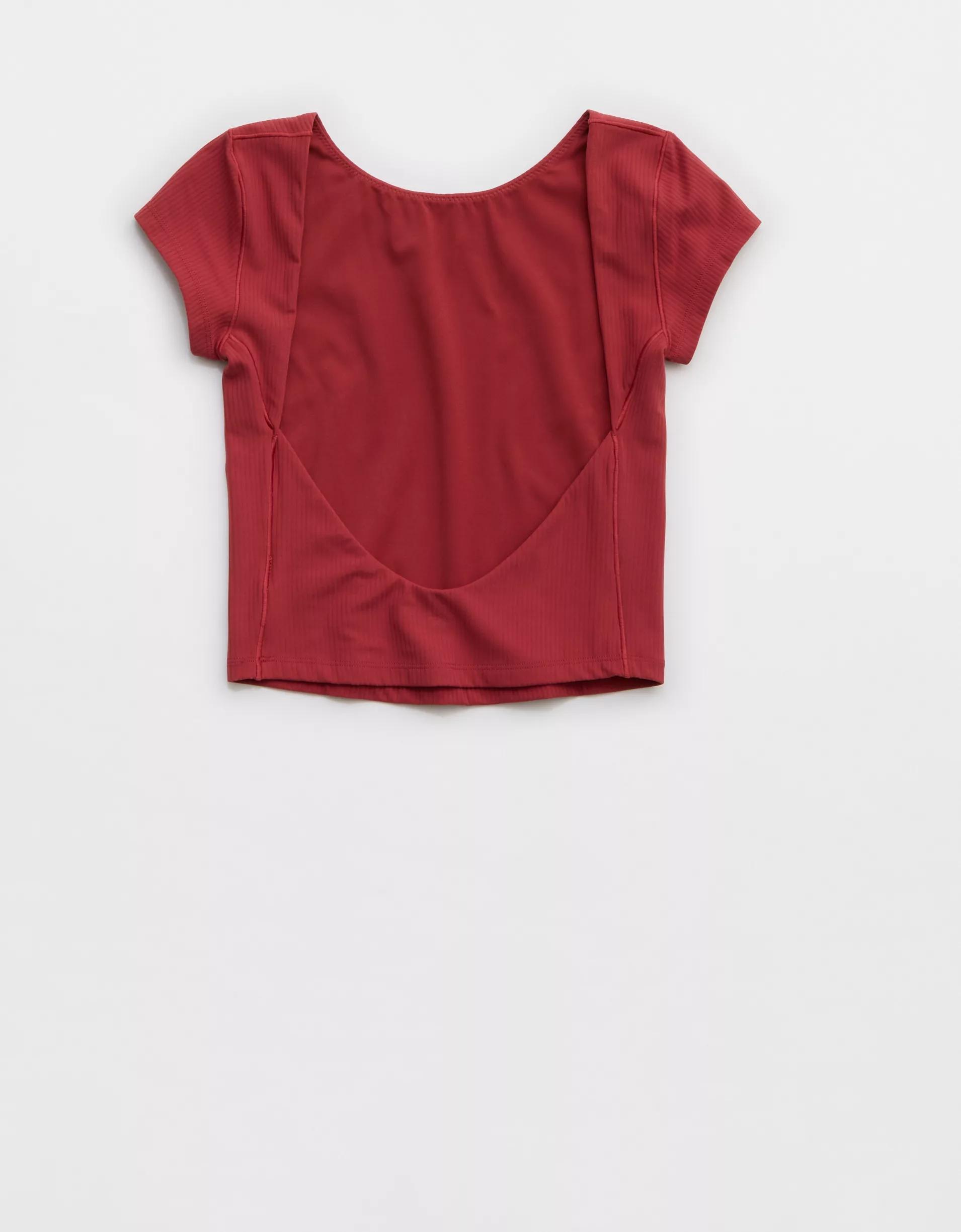 OFFLINE By Aerie Real Me XTRA Rib Open Back T-Shirt Product Image