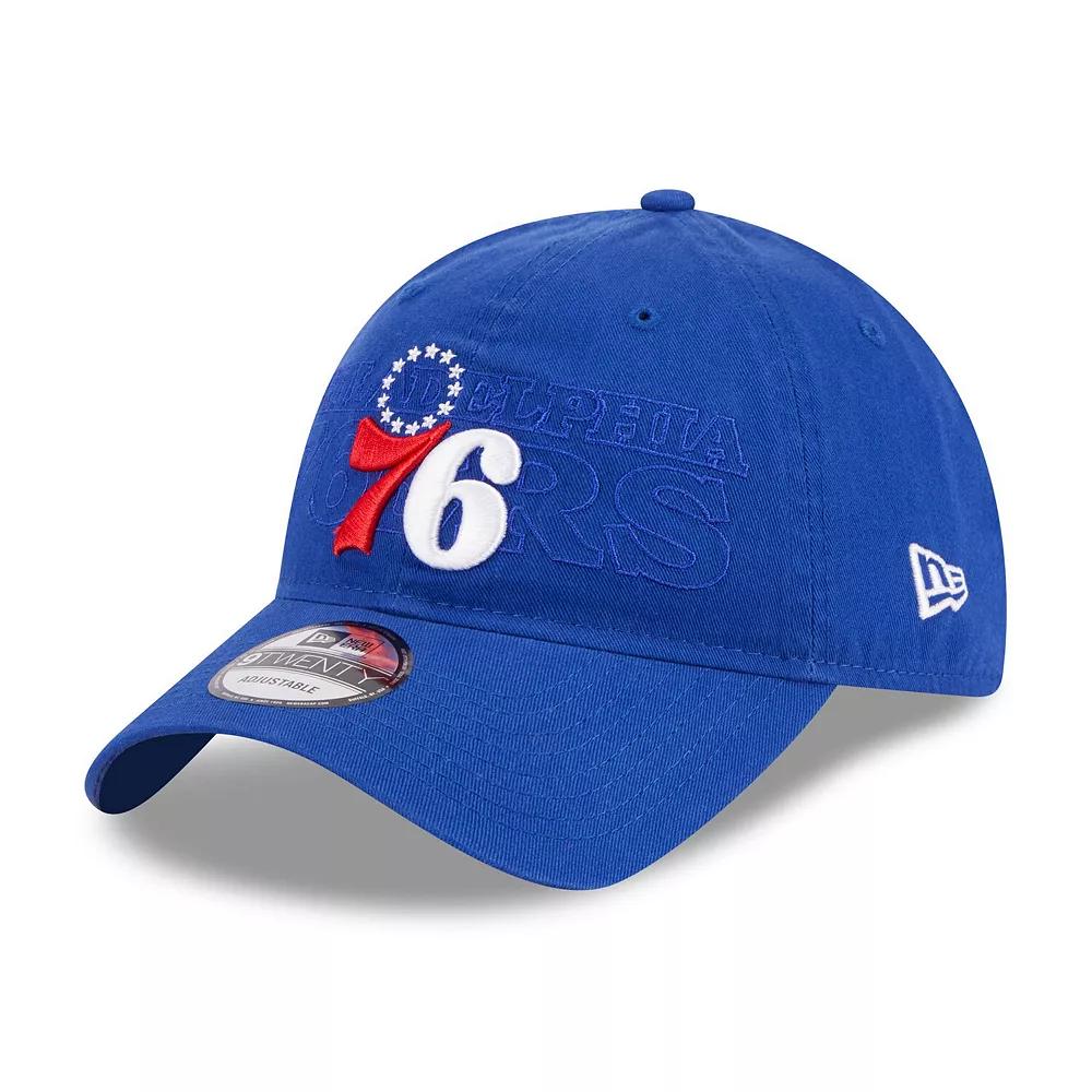 Men's New Era  Royal Philadelphia 76ers 2023 NBA Draft 9TWENTY Adjustable Hat, 76r Blue Product Image