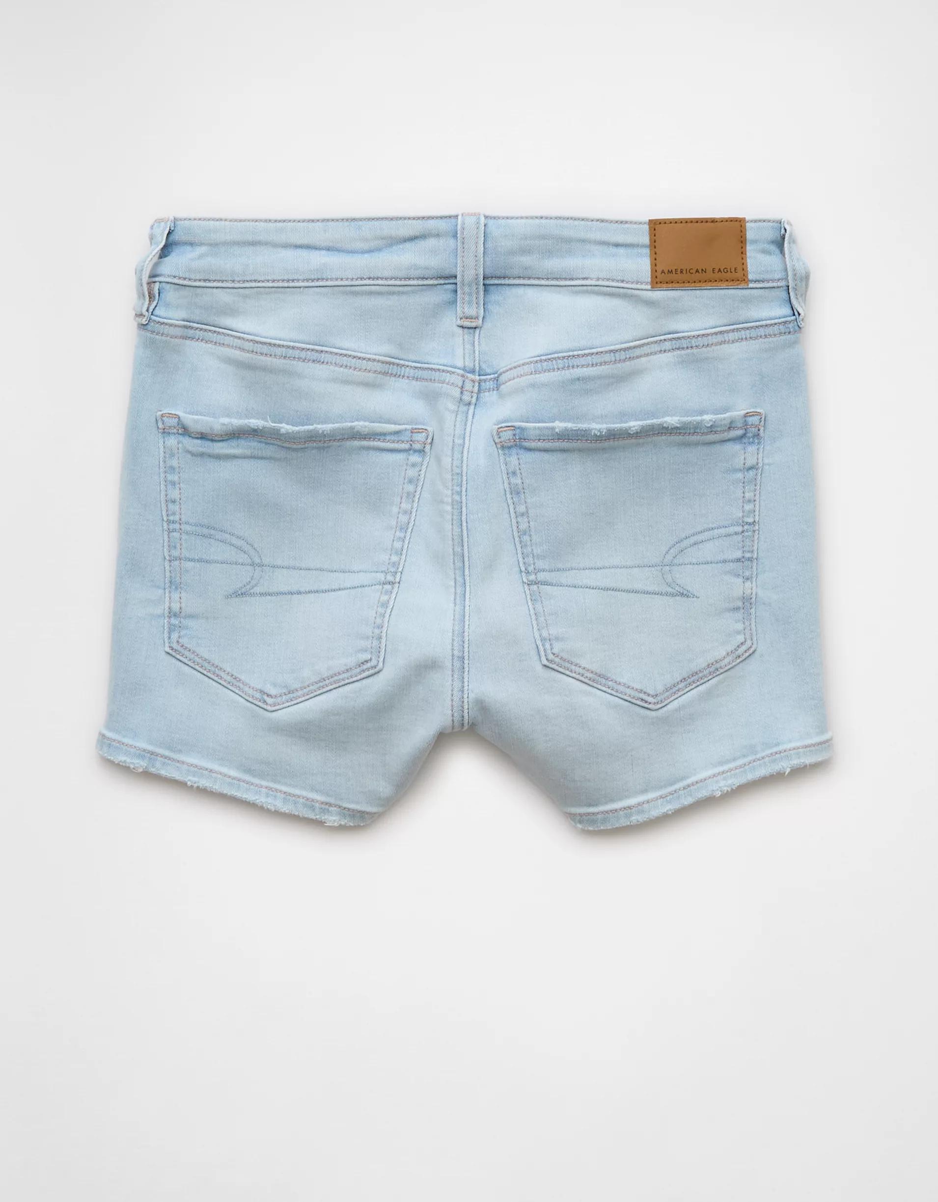AE Next Level High-Waisted Denim Short Short Product Image