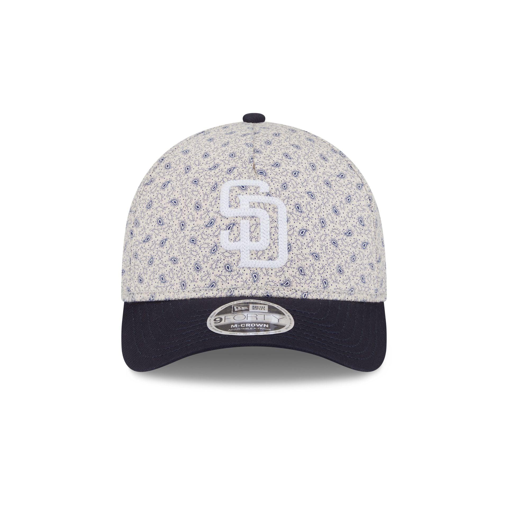 San Diego Padres Micro Print 9FORTY M-Crown A-Frame Adjustable Hat Male Product Image