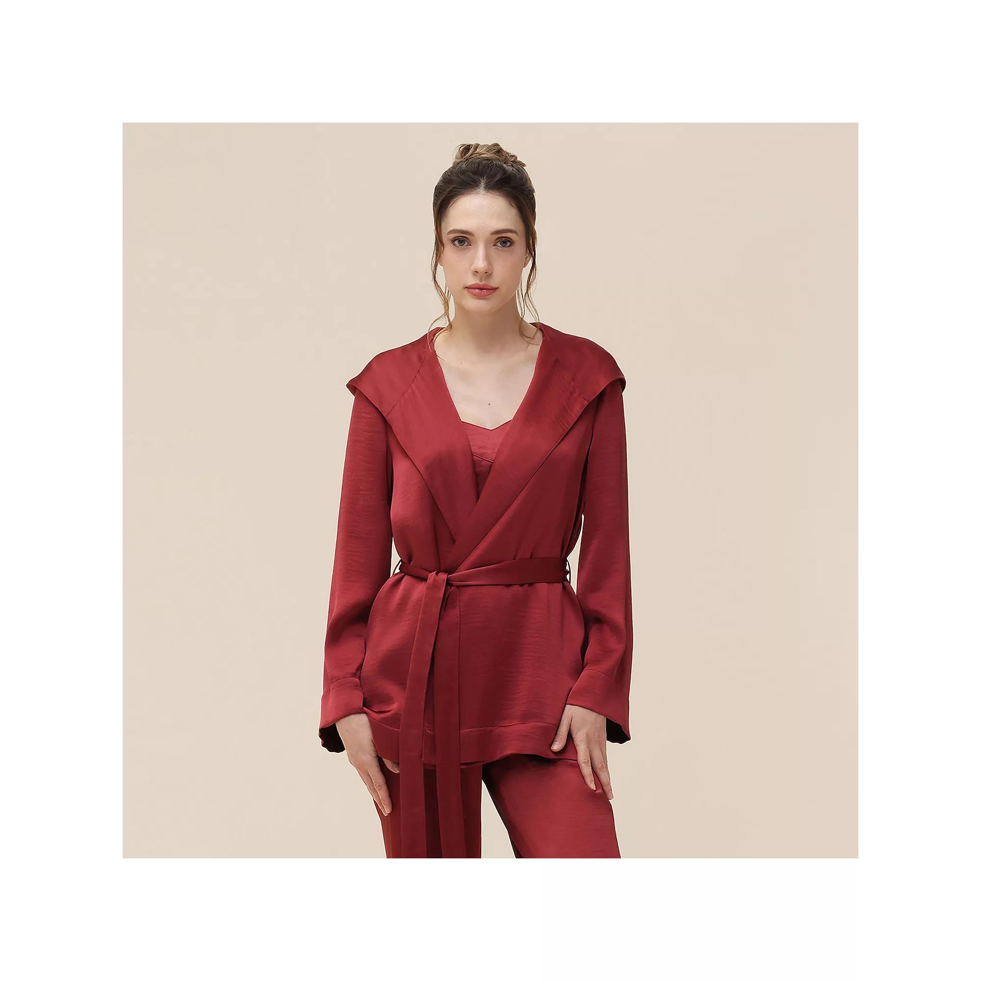 Women's Adyson Parker Satin Cami and Robe Set,  Product Image