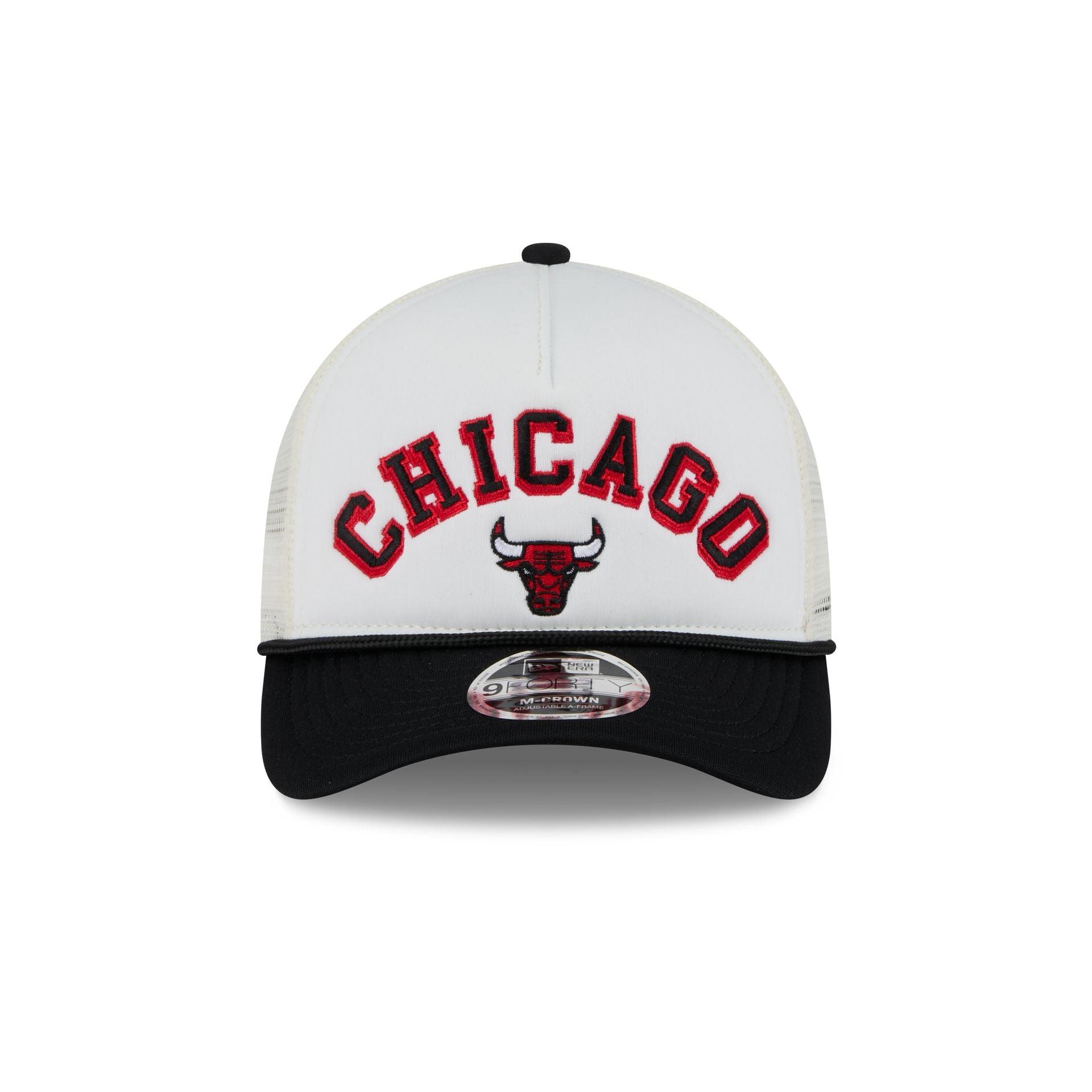 Chicago Bulls Chrome Arch 9FORTY M-Crown A-Frame Trucker Hat Male Product Image